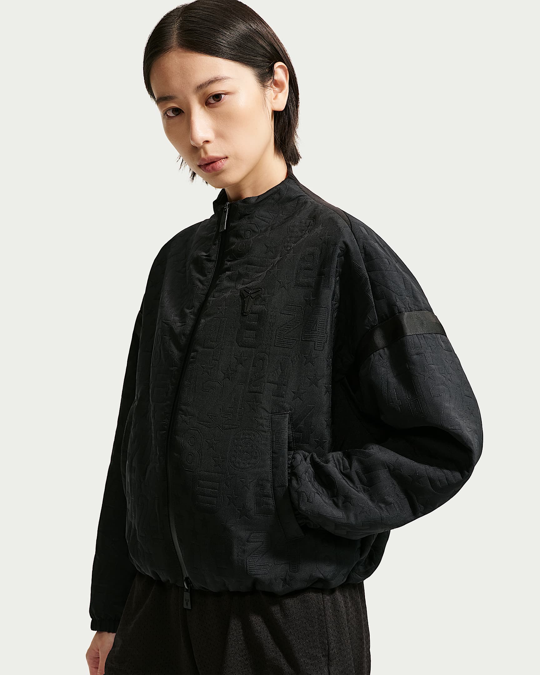 Kobe Nike 全明星科比女子篮球夹克 - 黑/黑