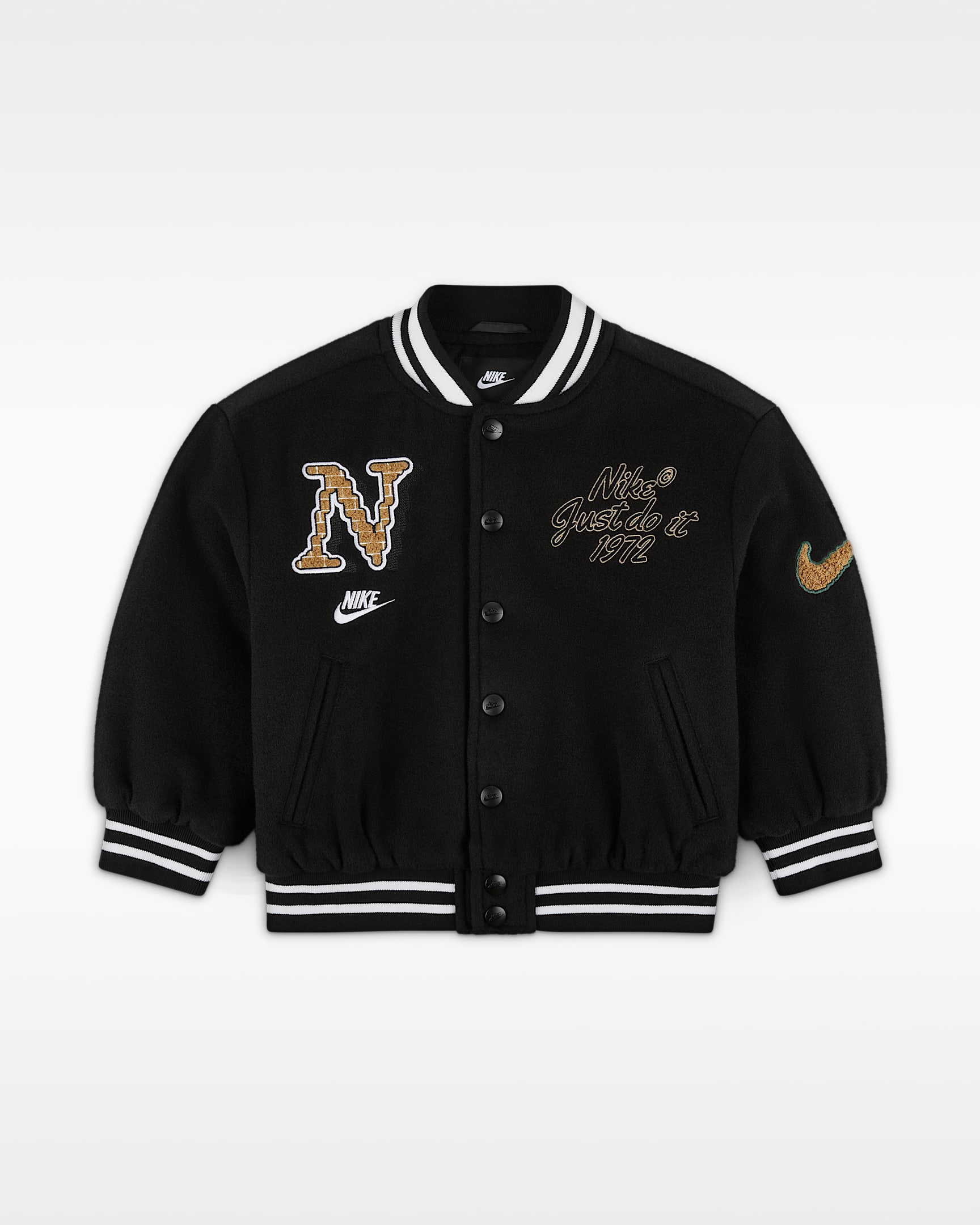 Nike "Just Do It" 幼童夹克 - 黑