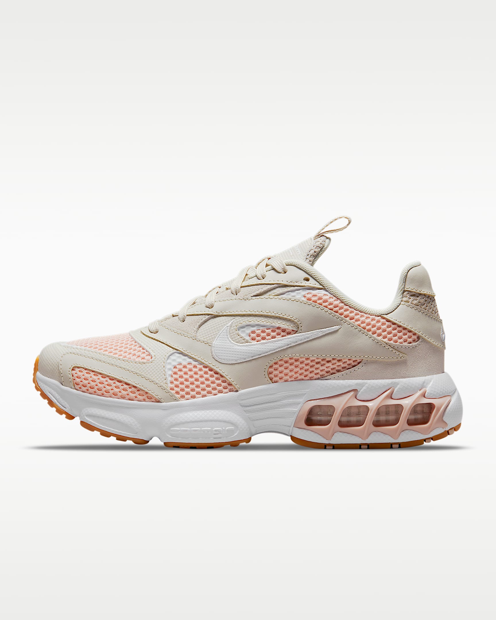 Nike Zoom Air Fire 女子运动鞋 - 浅骨色/珊瑚橙/牛津粉/白色