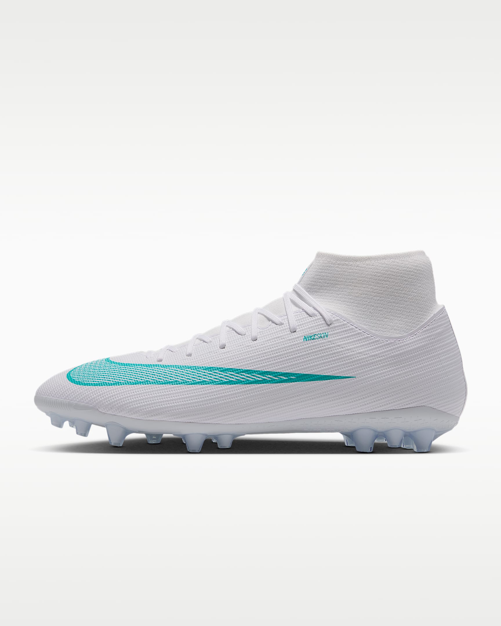 Nike Mercurial Superfly 11 Academy 耐克刺客系列男/女 AG 人造草地高帮足球鞋 - 白色/仙人掌绿