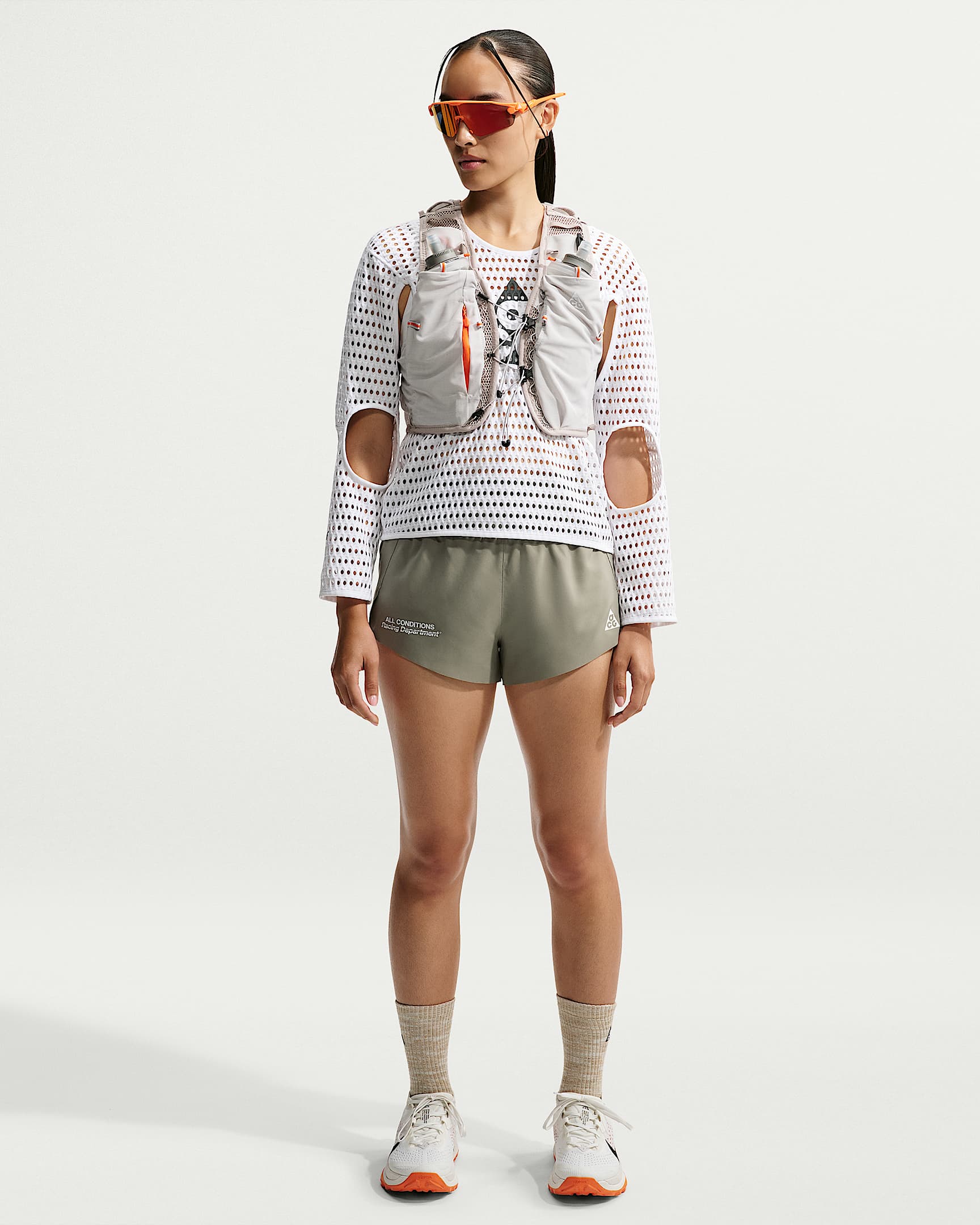 ACG "Trailwind" Dri-FIT ADV 女子速干短裤 - 浅军绿/白色