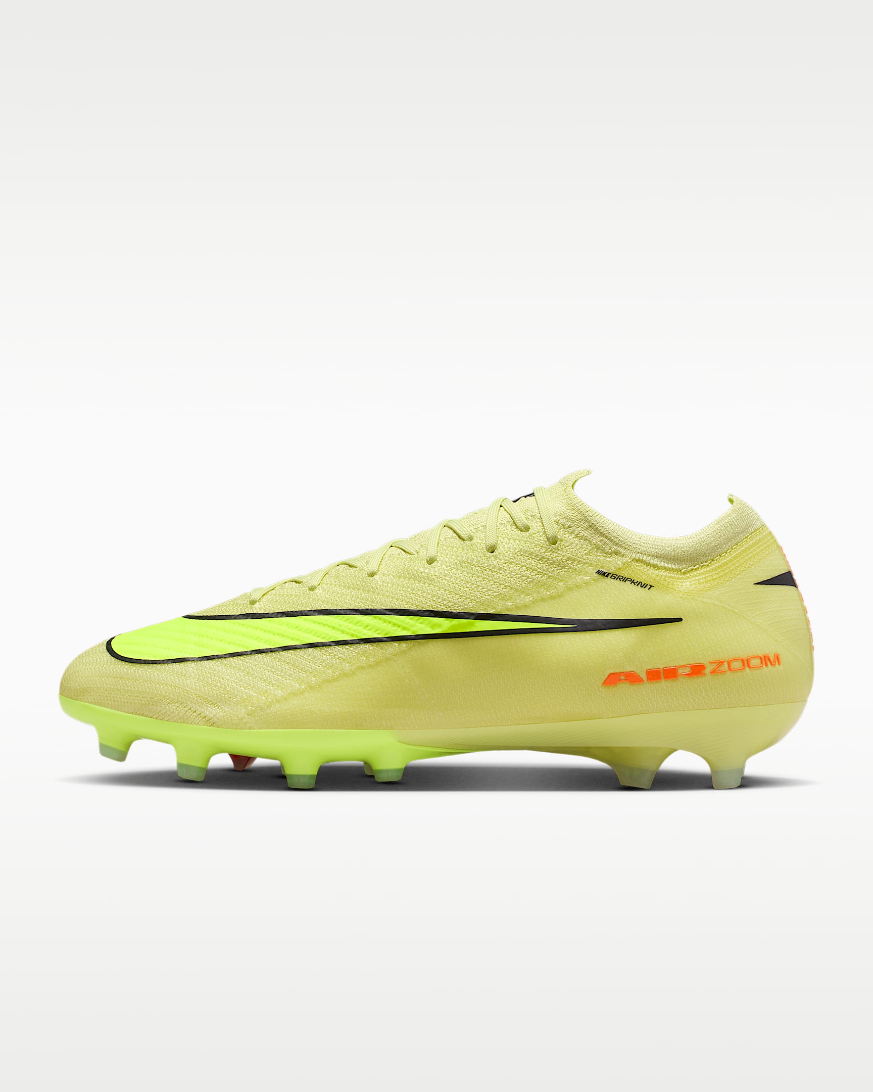 Nike Mercurial Vapor 16 Elite 耐克刺客系列 AG 人造草地低帮足球鞋 - 亮石灰色/橙红/荧光黄