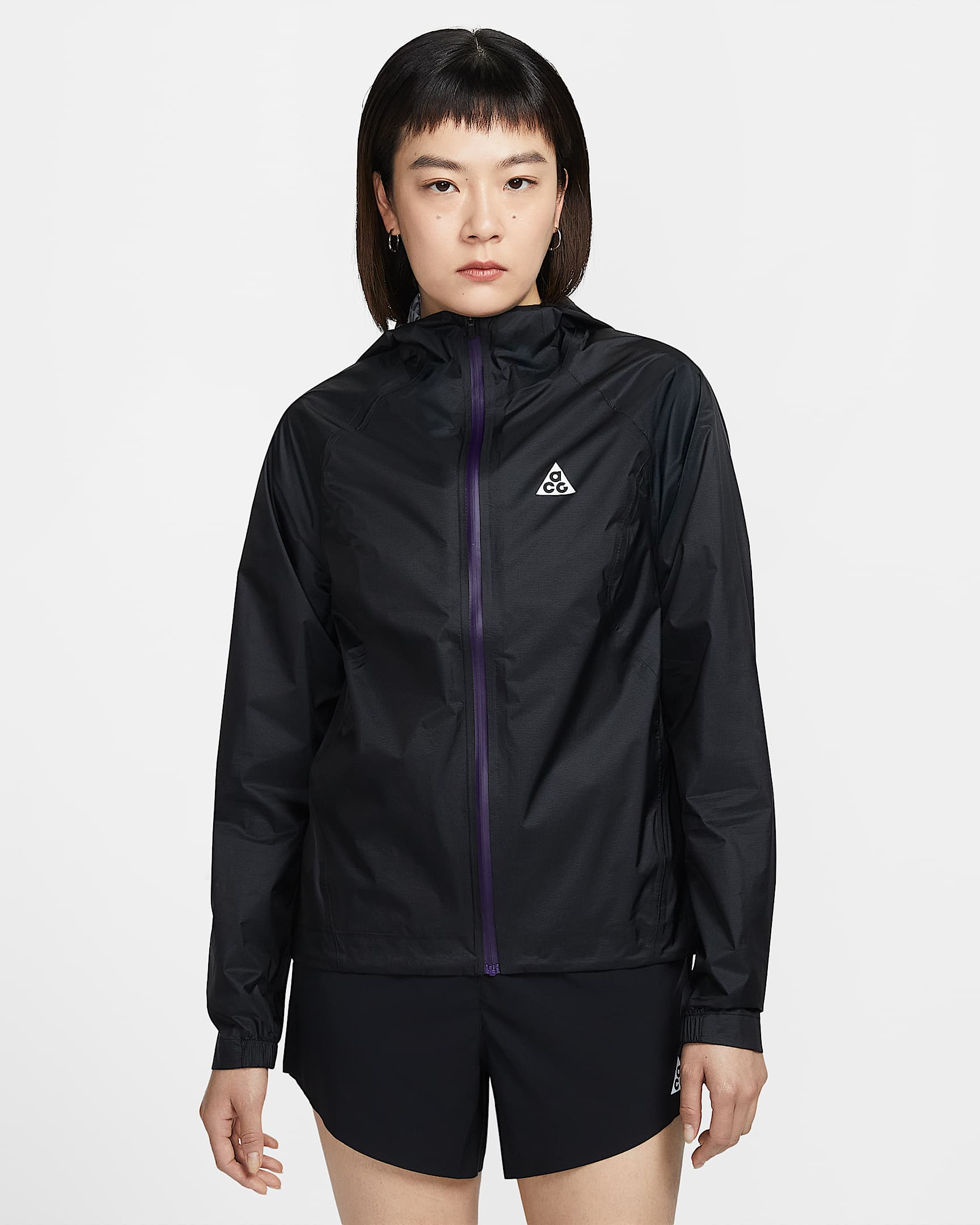 Nike ACG "Trailwind" Storm-FIT ADV 女子防风防水夹克硬壳冲锋衣 - 黑/山峰白