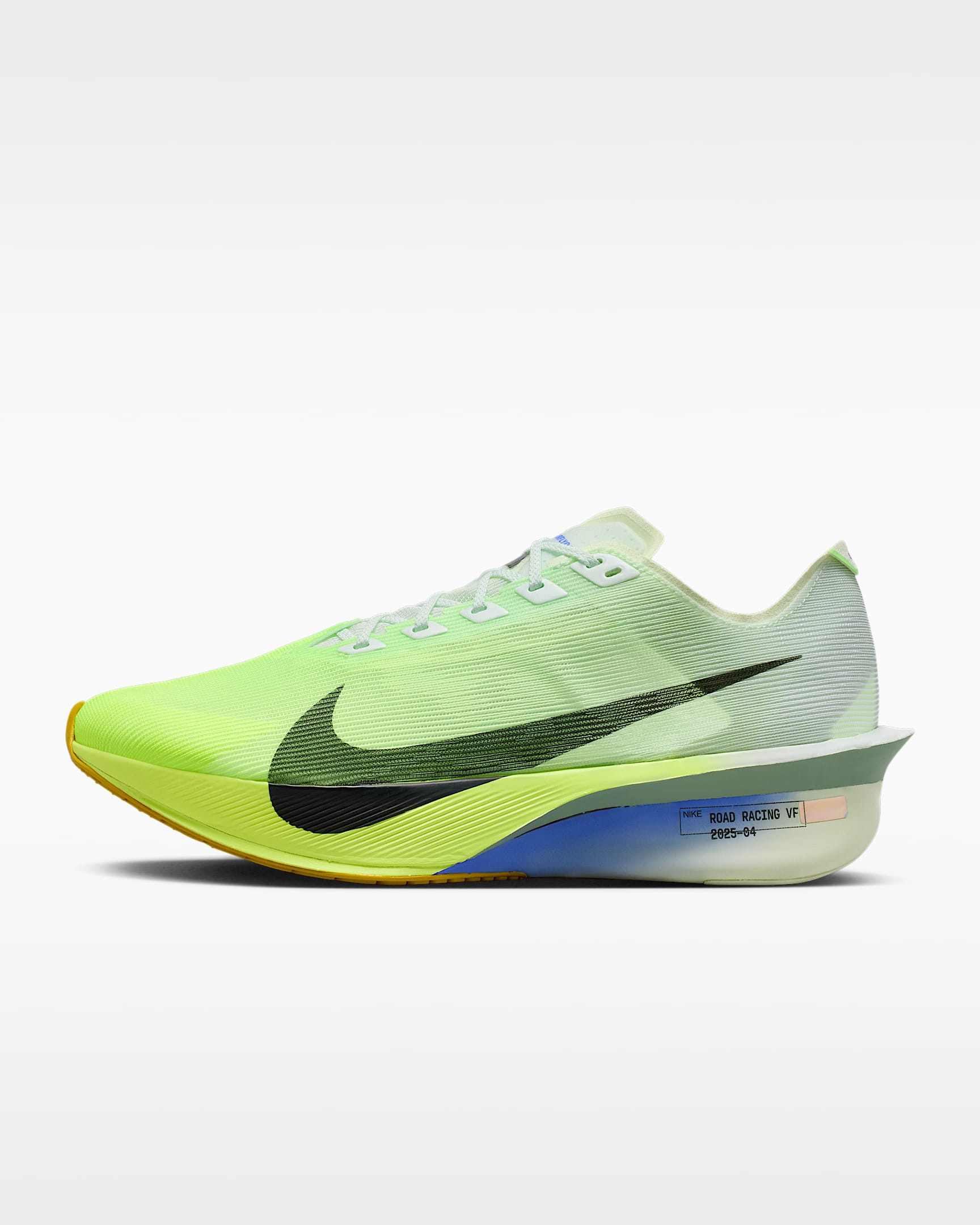 Nike Vaporfly 4 男子公路竞速跑步鞋 - 微绿/浅荧光黄/宝石蓝/黑云衫绿