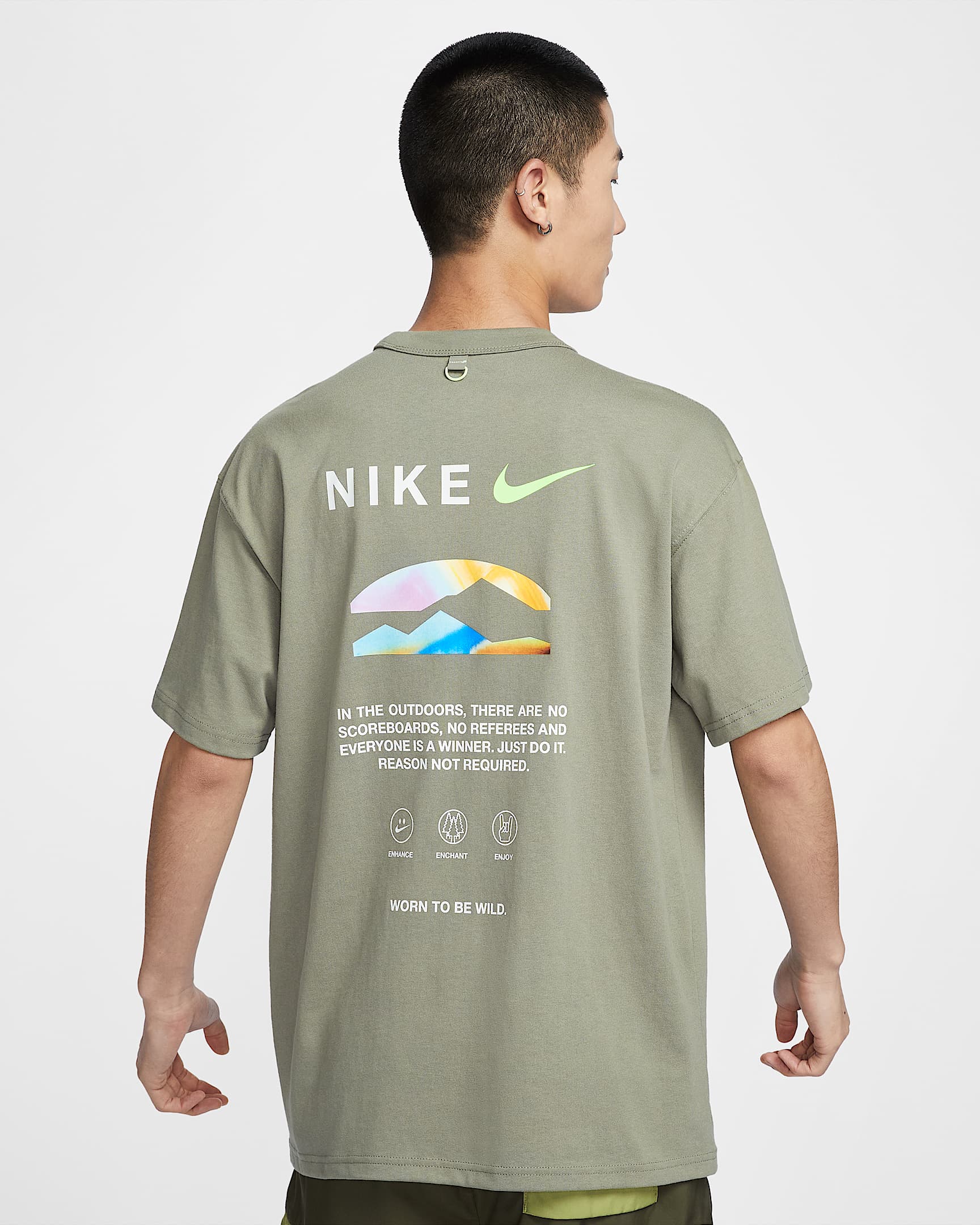 Nike Sportswear Premium Essentials 男子T恤 - 暗泥灰