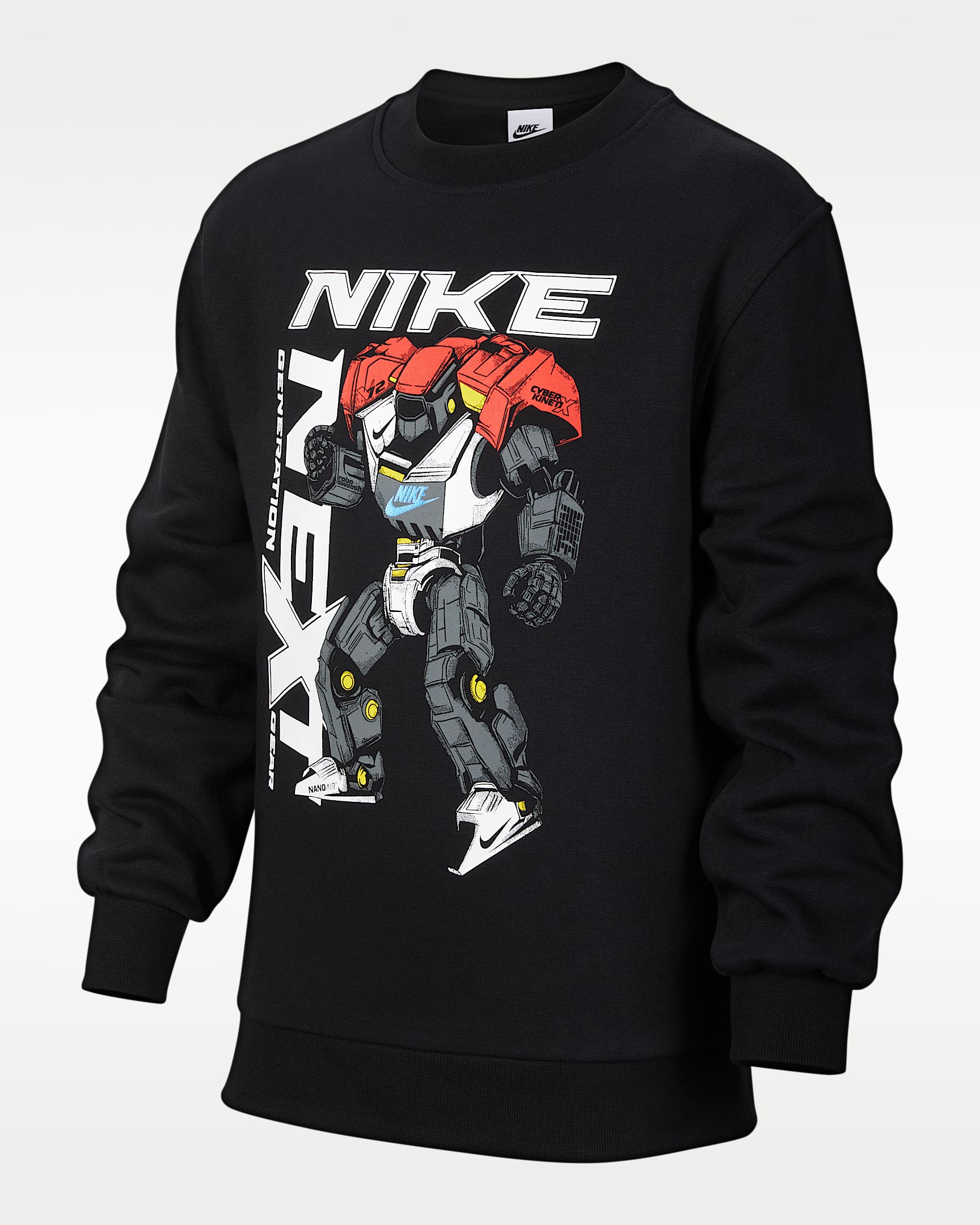 Nike Sportswear Club 大童加绒运动衫 - 黑