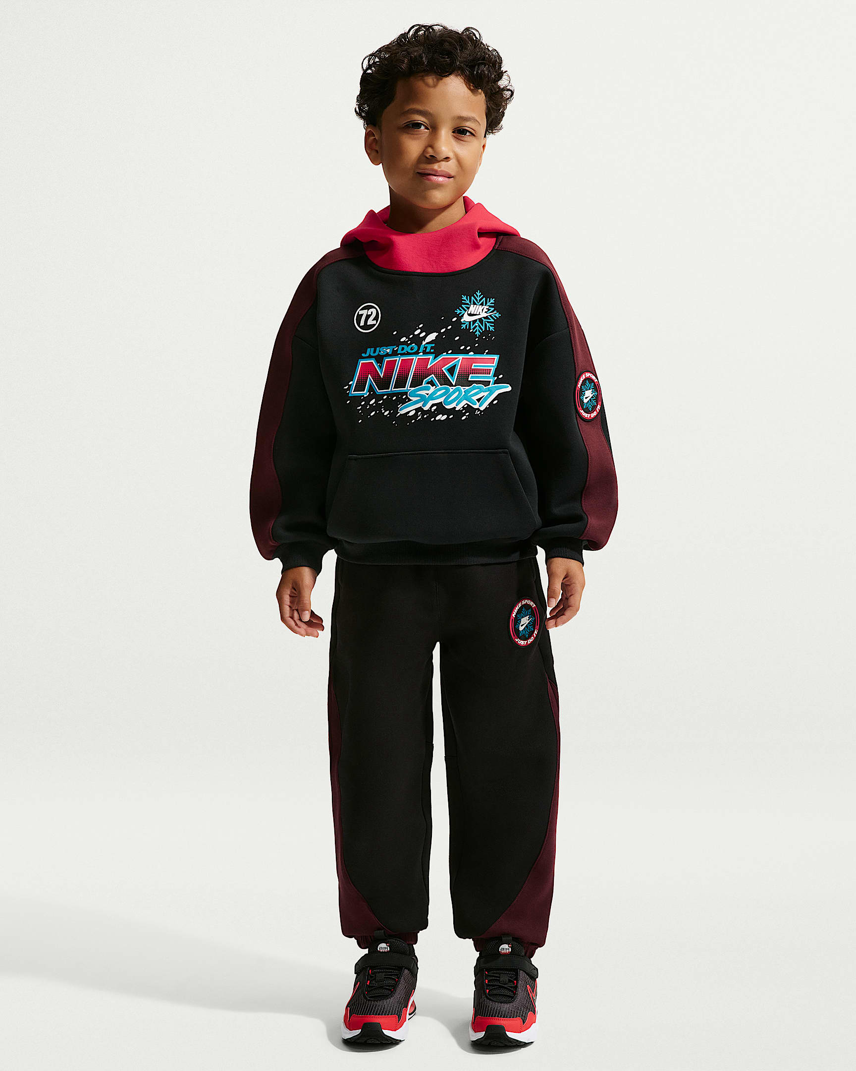 Nike Sportswear 幼童针织长裤 - 黑