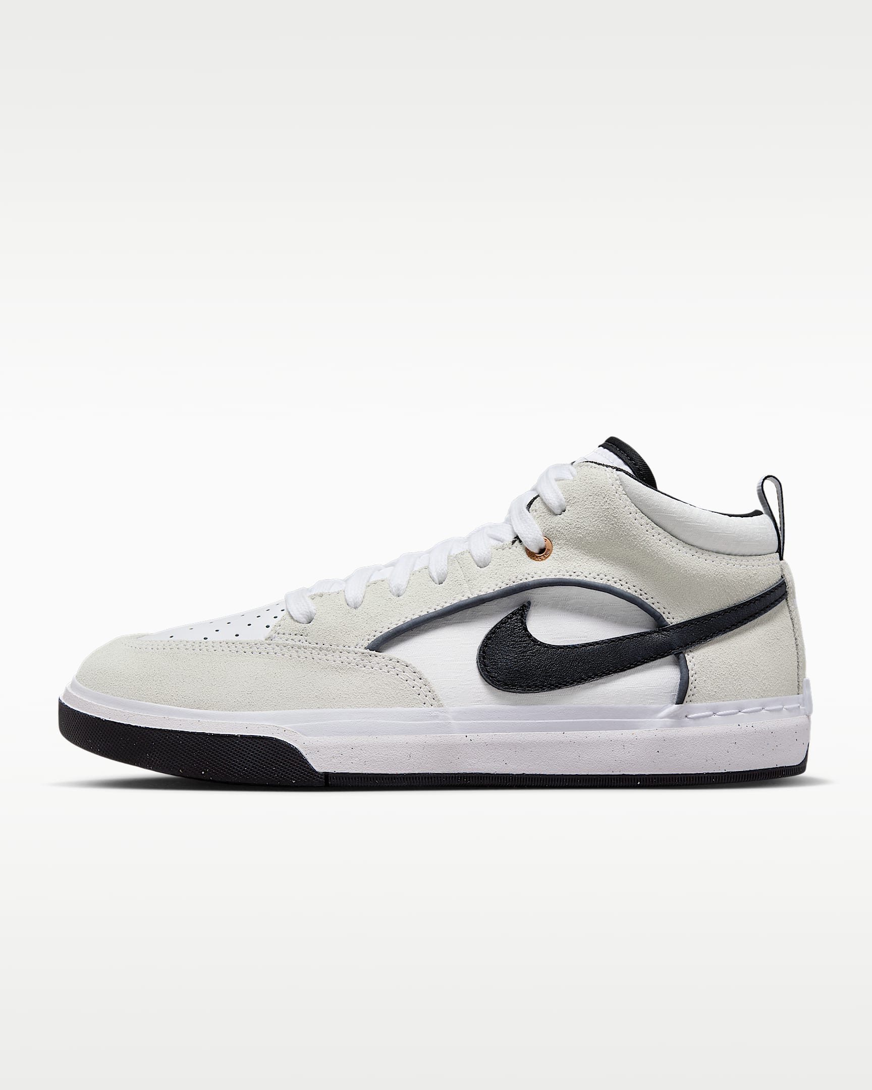 Nike SB React Leo 男子滑板鞋 - 白色/黑