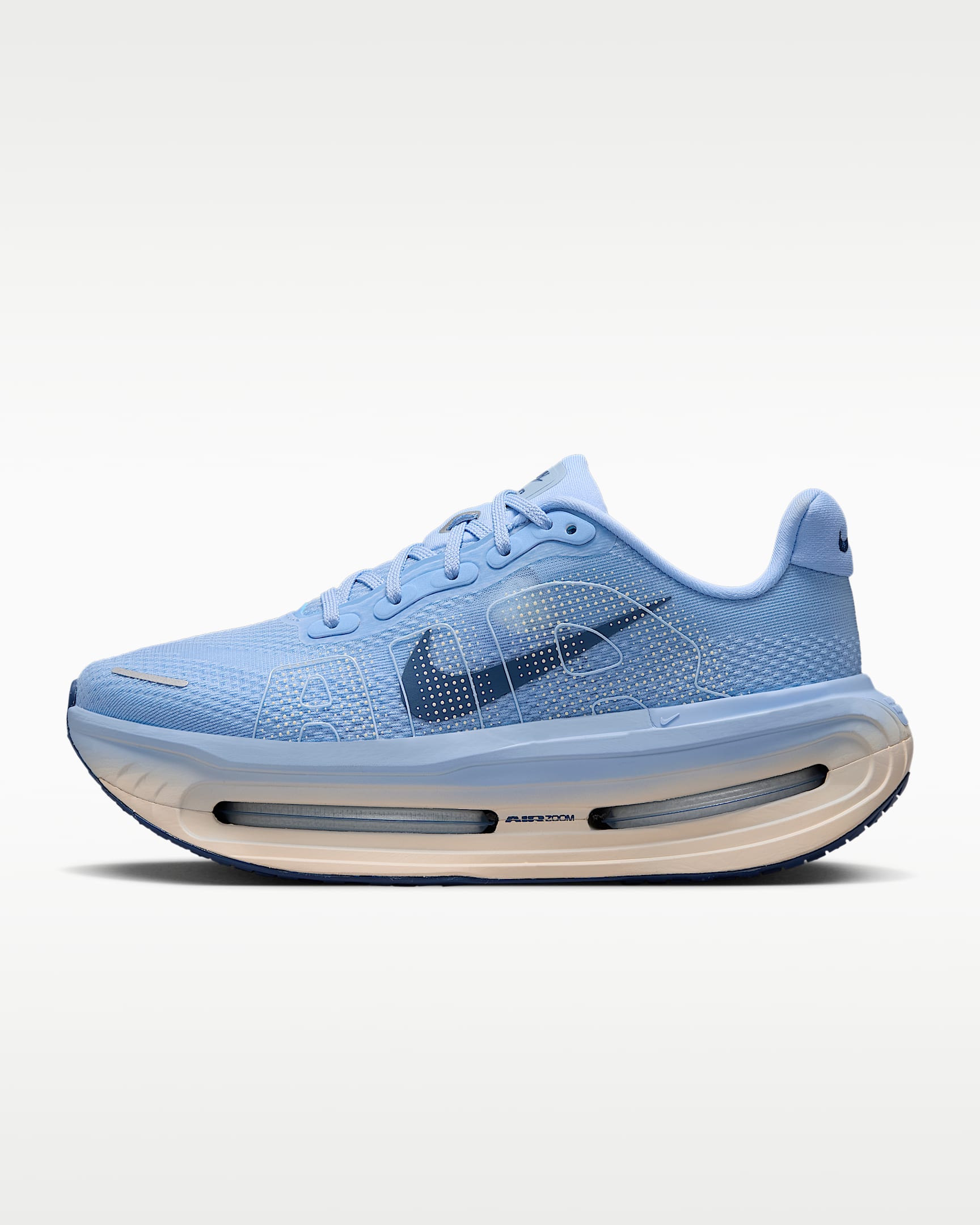 Nike Vomero Premium 耐克顶级迈柔女子公路跑步鞋 - 铝蓝/微橙/足球灰/神秘深海蓝