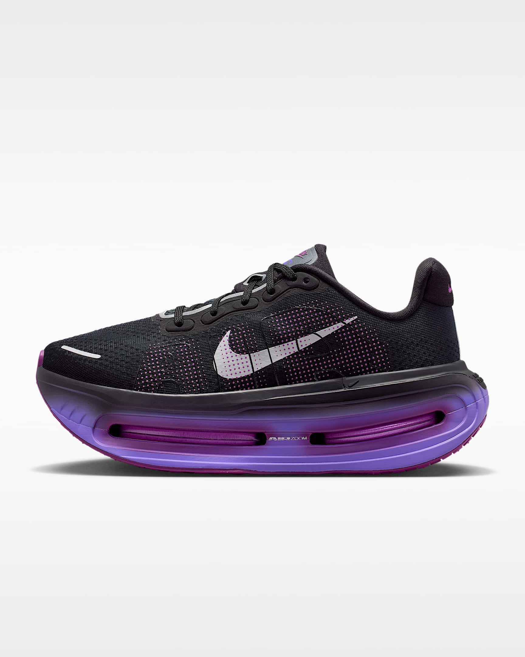 Nike Vomero Premium 耐克顶级迈柔女子公路跑步鞋 - 黑/波斯紫/浆果红/金属银