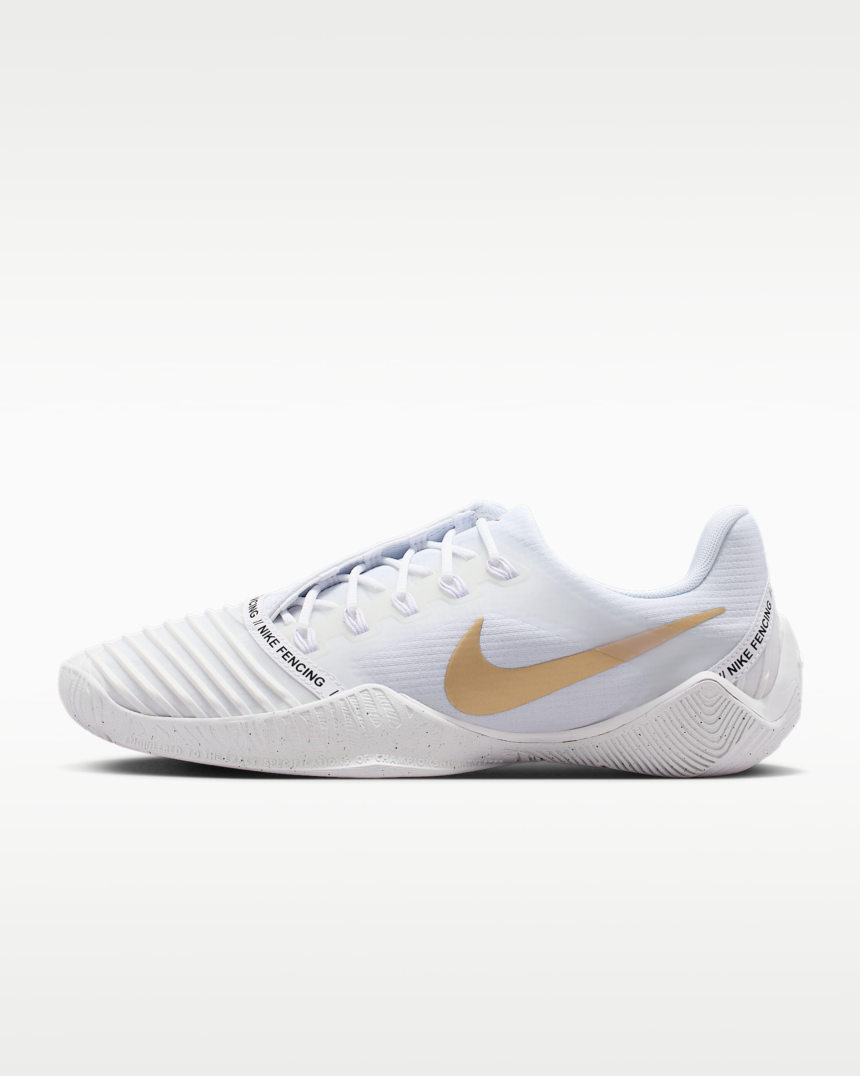 Nike Ballestra 2 击剑鞋 - 白色/黑/橡皮浅褐/金属色