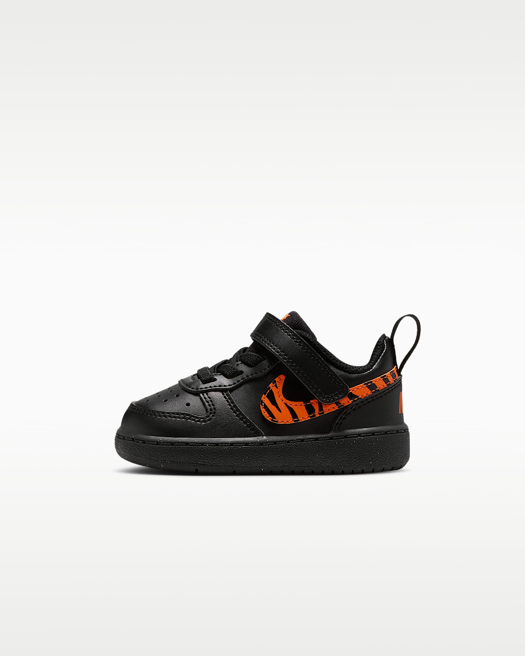 Nike Court Borough Low 耐克酷菠萝婴童运动鞋 - 黑/安全橙