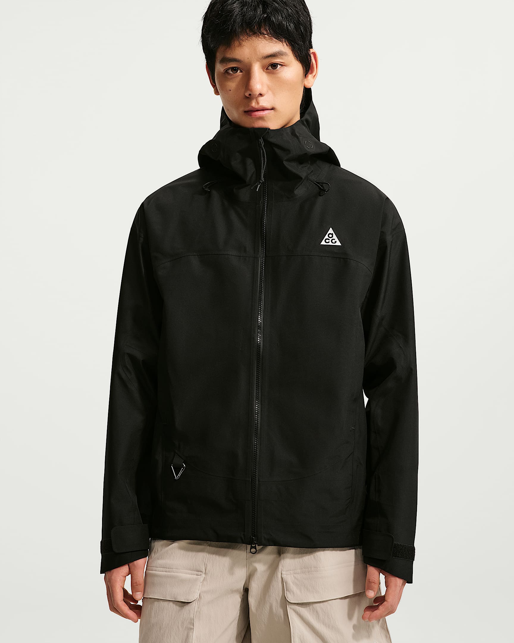 ACG Misery Ridge Storm-FIT ADV GORE-TEX 3L 男子防风防水夹克硬壳冲锋衣 - 黑/黑/黑/山峰白