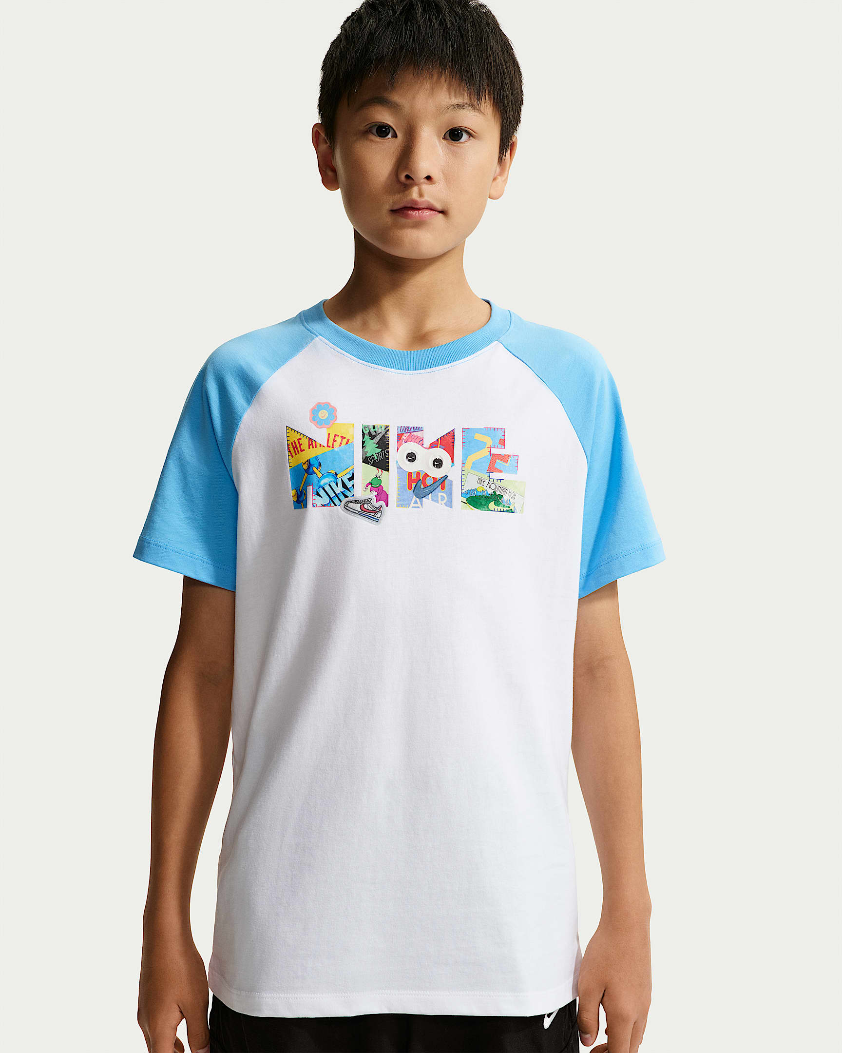 Nike Sportswear 大童短袖T恤 - 白色