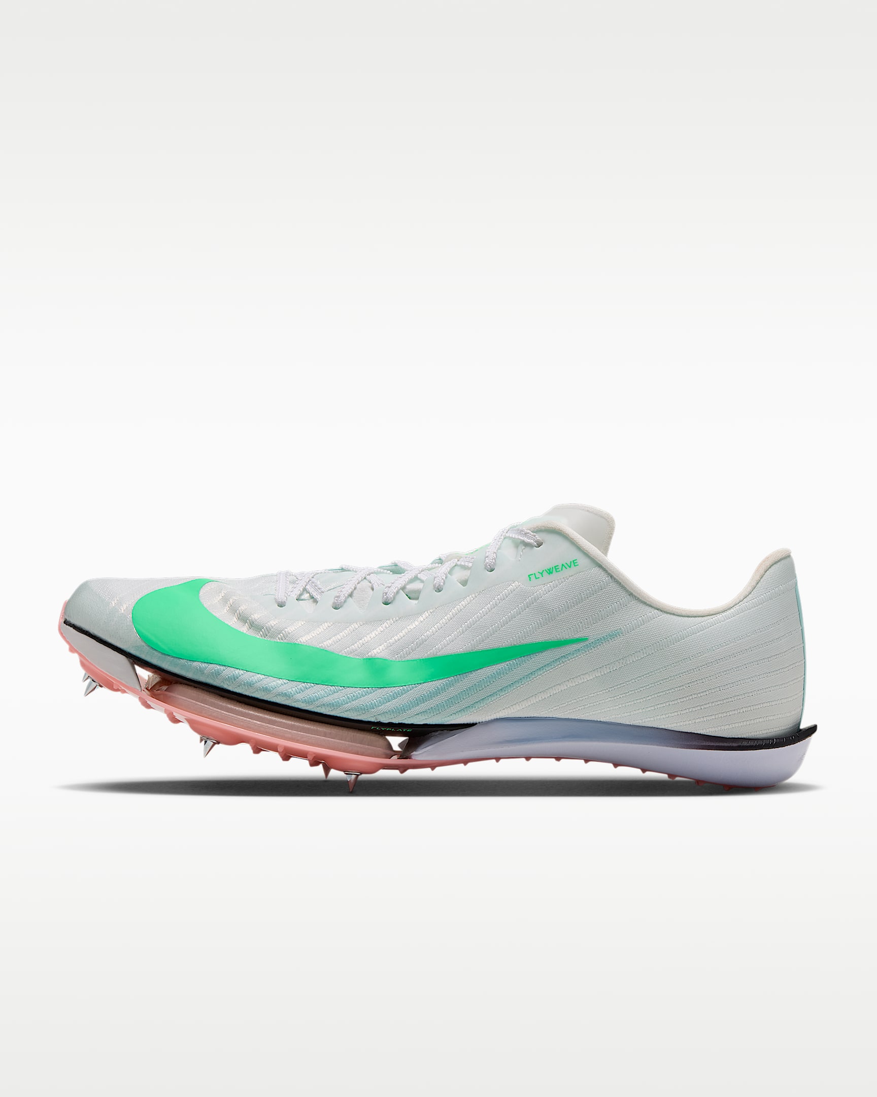 Nike Maxfly 2 迈飞男子田径短跑钉鞋 - 山峰白/原子粉/浅白紫色/电子绿