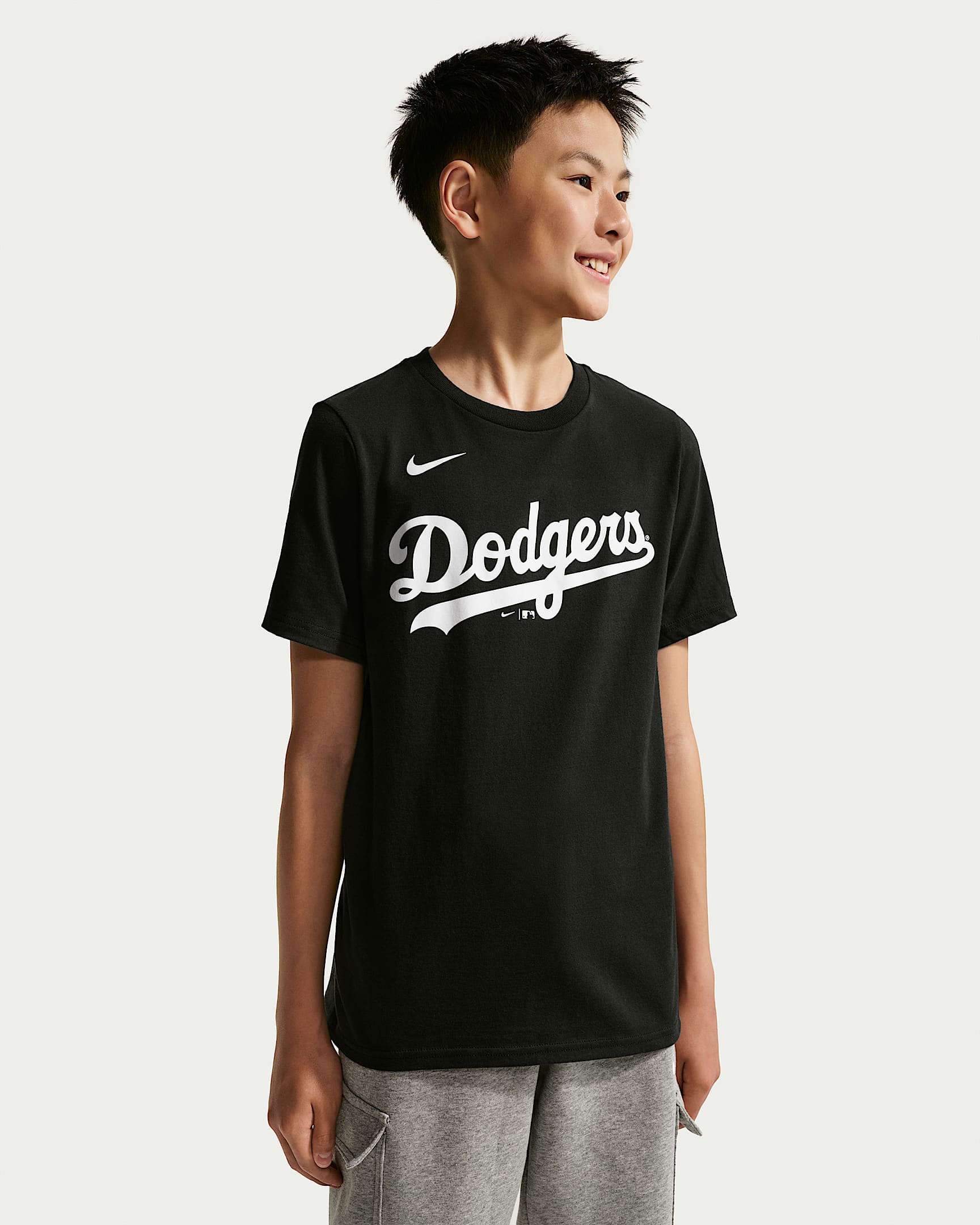 洛杉矶道奇队 Nike MLB 大童 （男孩）T恤 - 黑