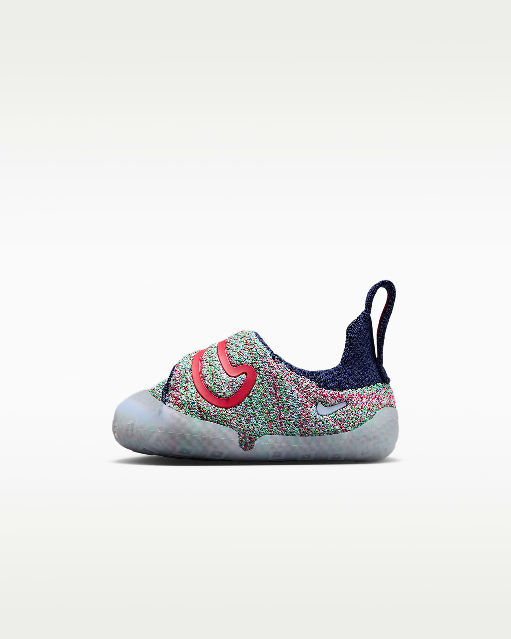 Nike Swoosh 1 耐克宝宝勾婴童易穿脱运动鞋 - 氢蓝/深藏青/闪亮绿/熔化红