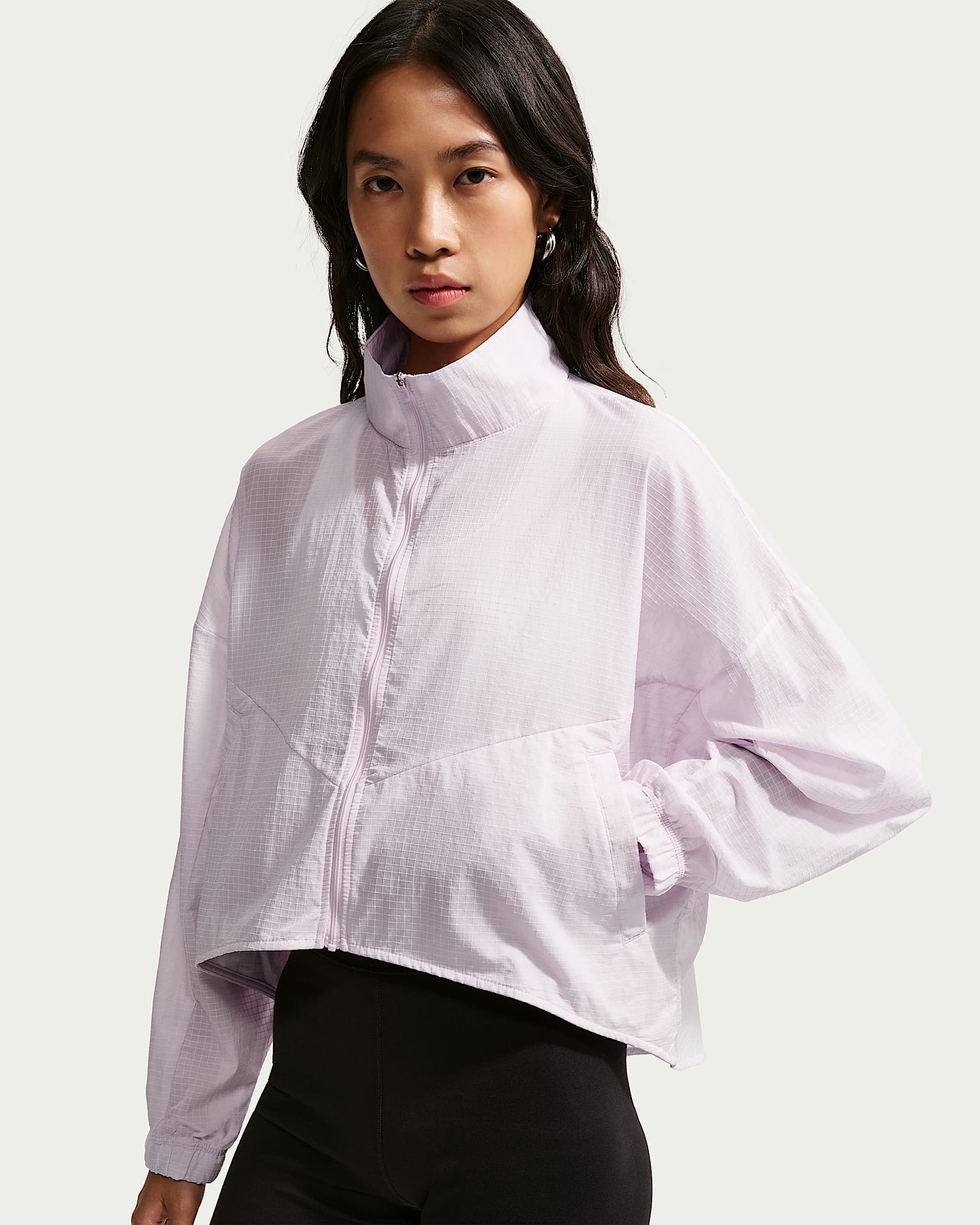 Nike Sportswear 女子 Oversize 风轻盈不易撕裂夹克 - 浅紫丁香色/浅紫丁香色