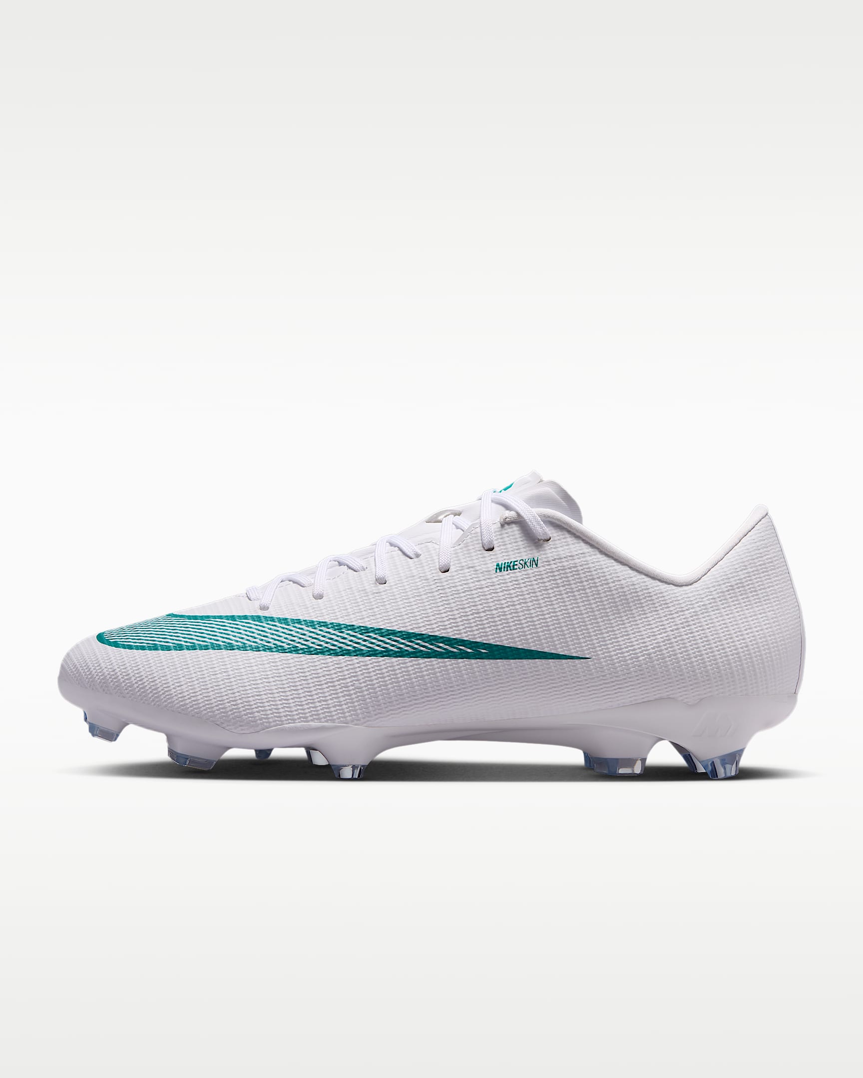Nike Mercurial Vapor 17 Academy 耐克刺客系列男/女 MG 多种场地低帮足球鞋 - 白色/仙人掌绿
