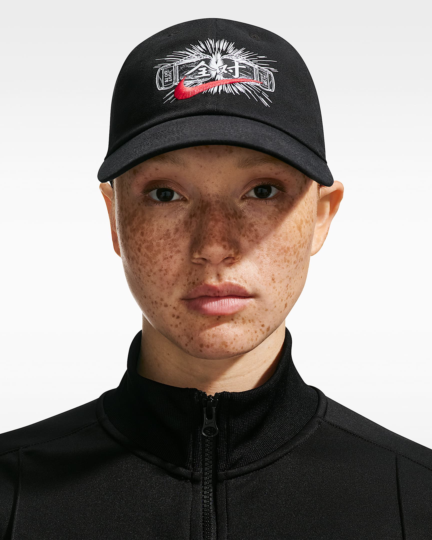 Nike Club 软顶运动帽 - 黑/浅深红