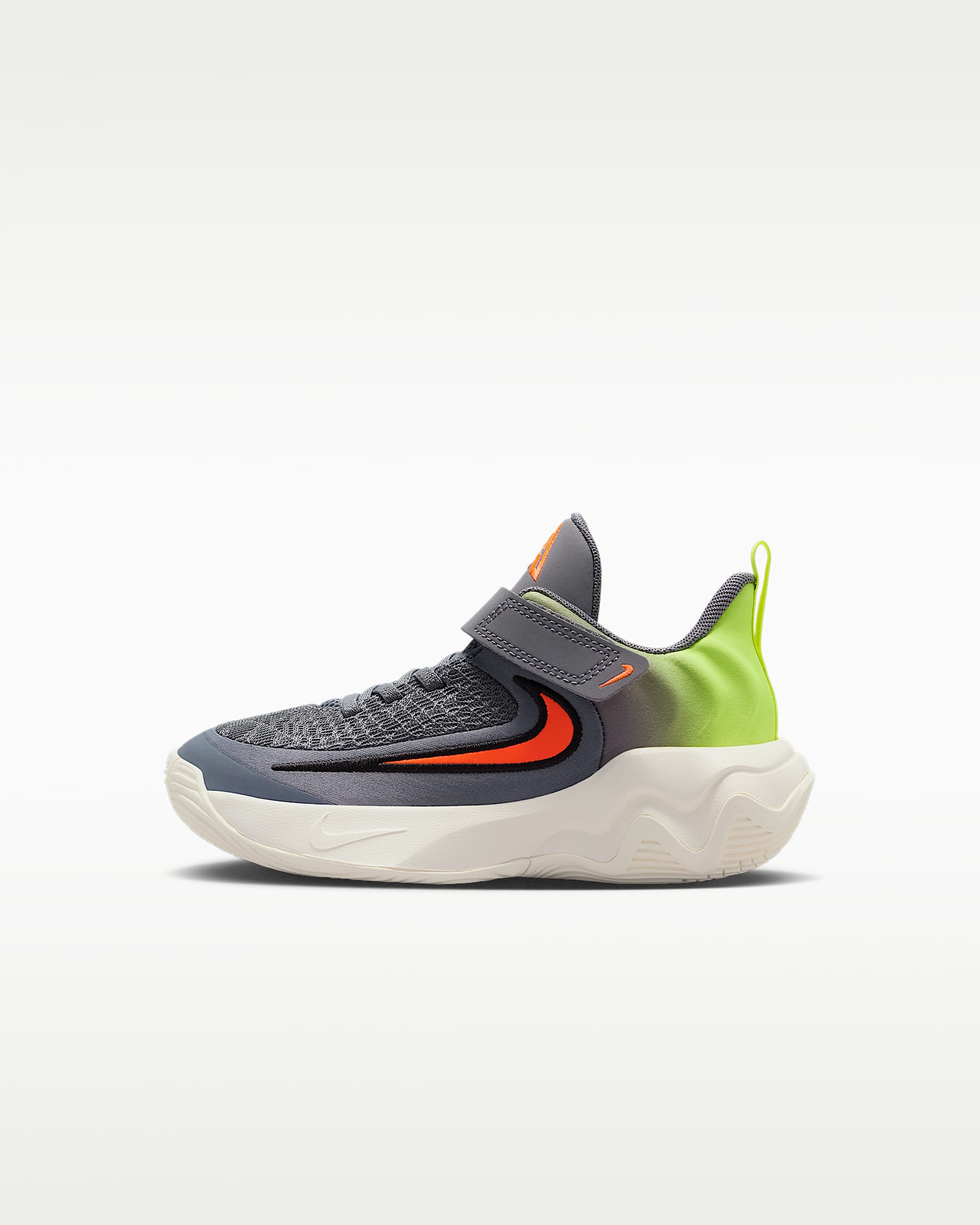 Giannis Immortality 4 耐克字母哥幼童运动鞋 - 乌紫/荧光黄/帆白/鲜橙红