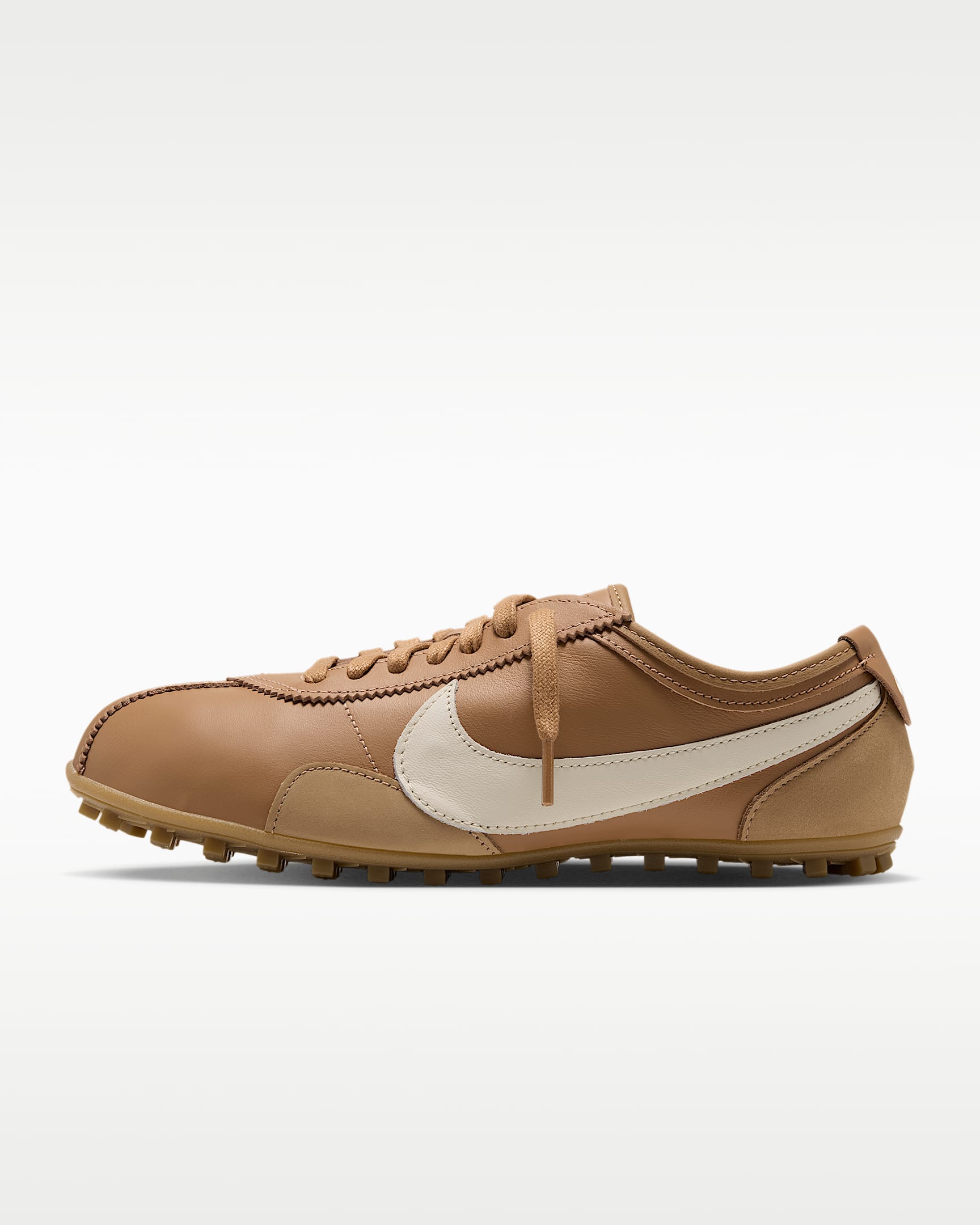 Nike Moon Shoe OG Leather 女子运动鞋登月鞋 - 亚麻/橡皮中褐/孔雀绿/淡象牙白