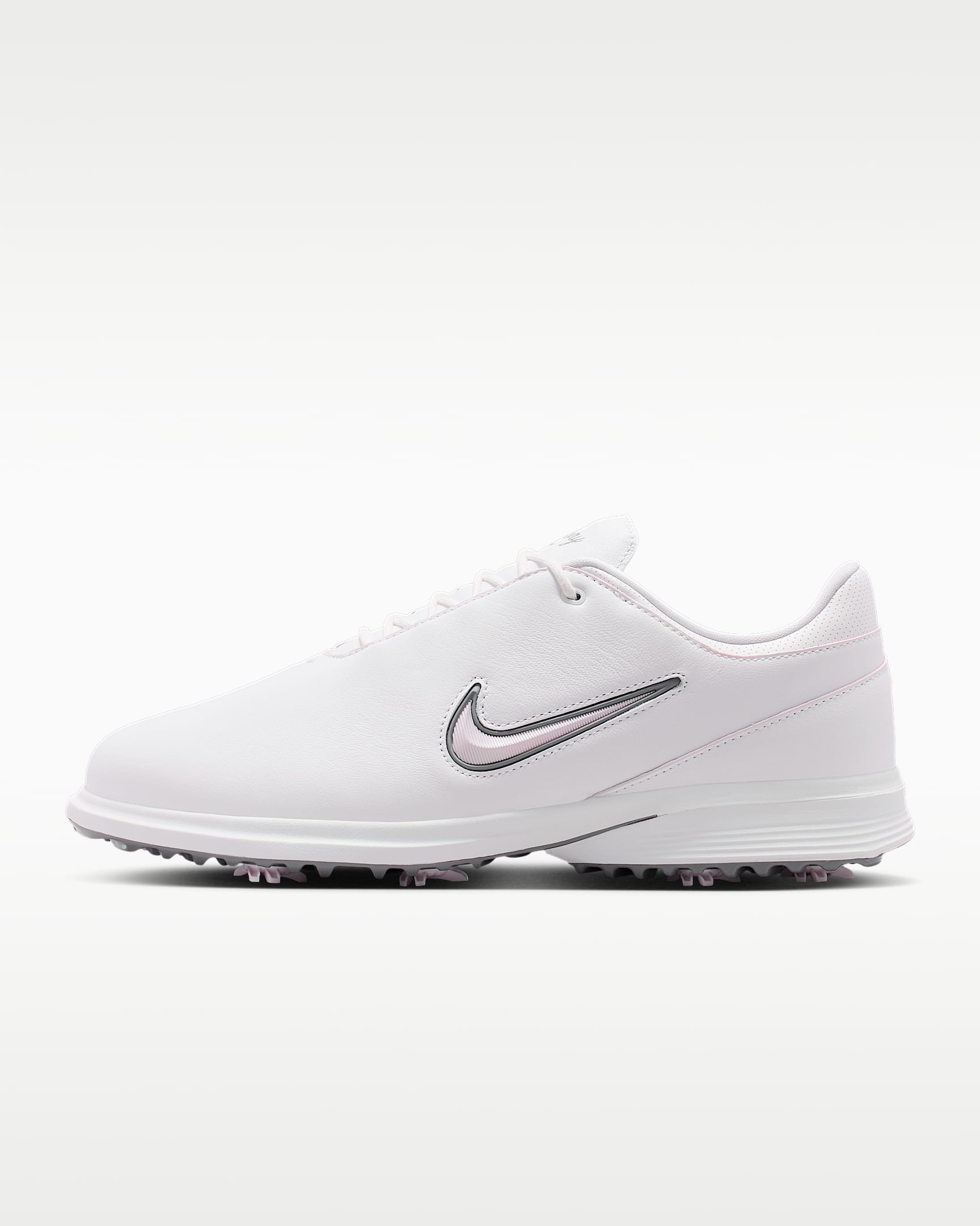 Nike Victory Tour 4 男/女高尔夫球鞋(宽版) - 白色/白色/冷灰/浅紫丁香色