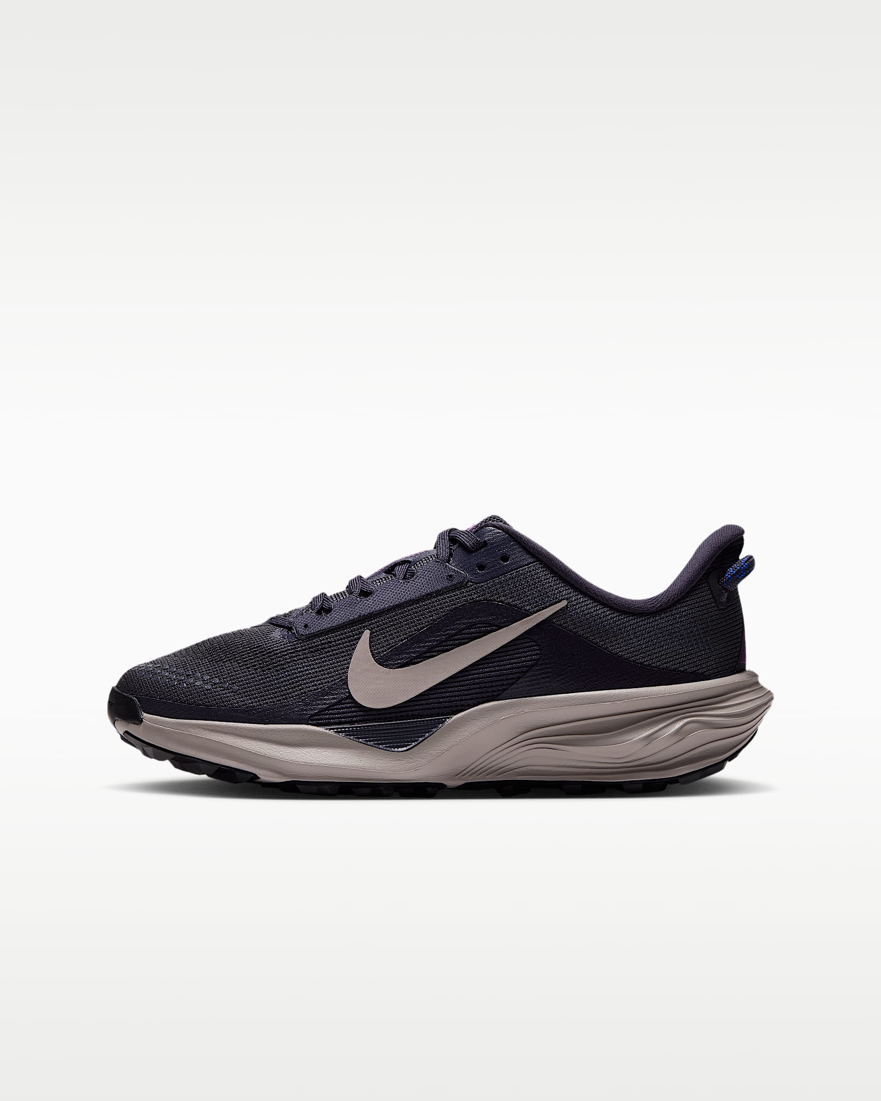 Nike ACG Pegasus Trail 耐克小飞马大童跑步鞋 - 铁架黑/赛车蓝/明亮紫/奶白 II