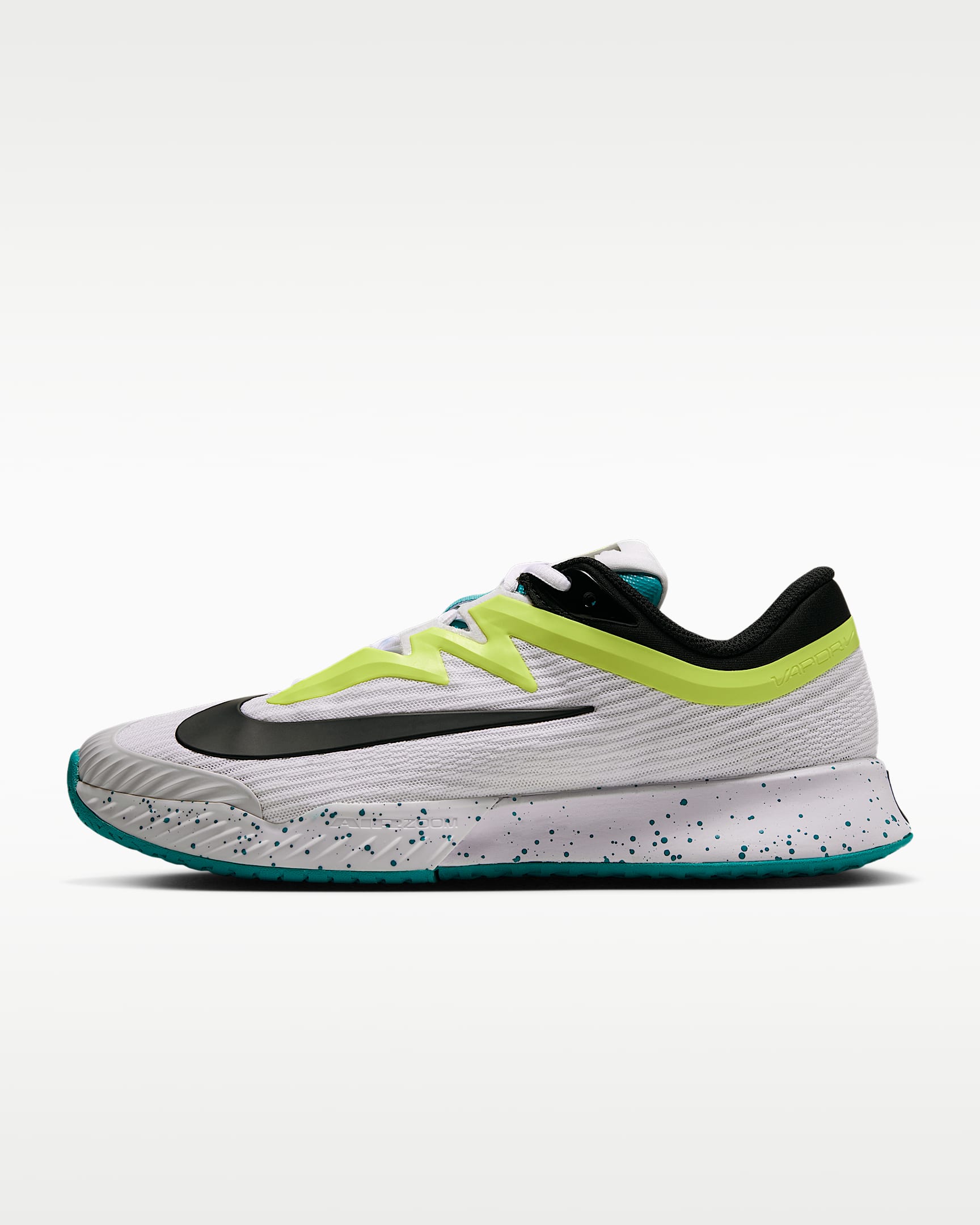 Nike Vapor Pro 3 女子硬地球场网球鞋 - 白色/荧光黄/能量绿/黑