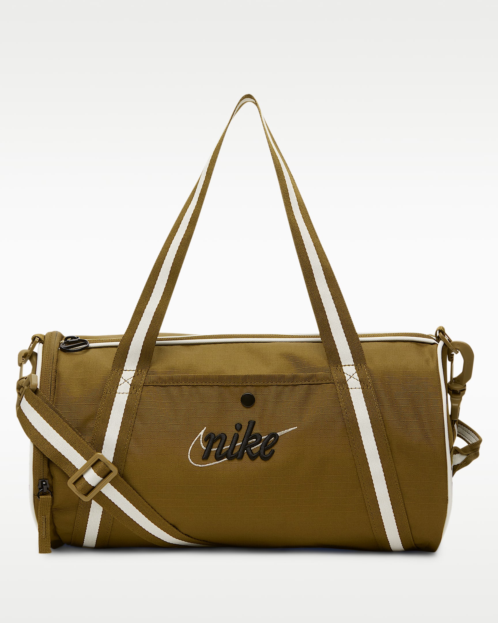 Nike Heritage 复古托特行李包 - 高射炮橄榄绿/帆白/黑