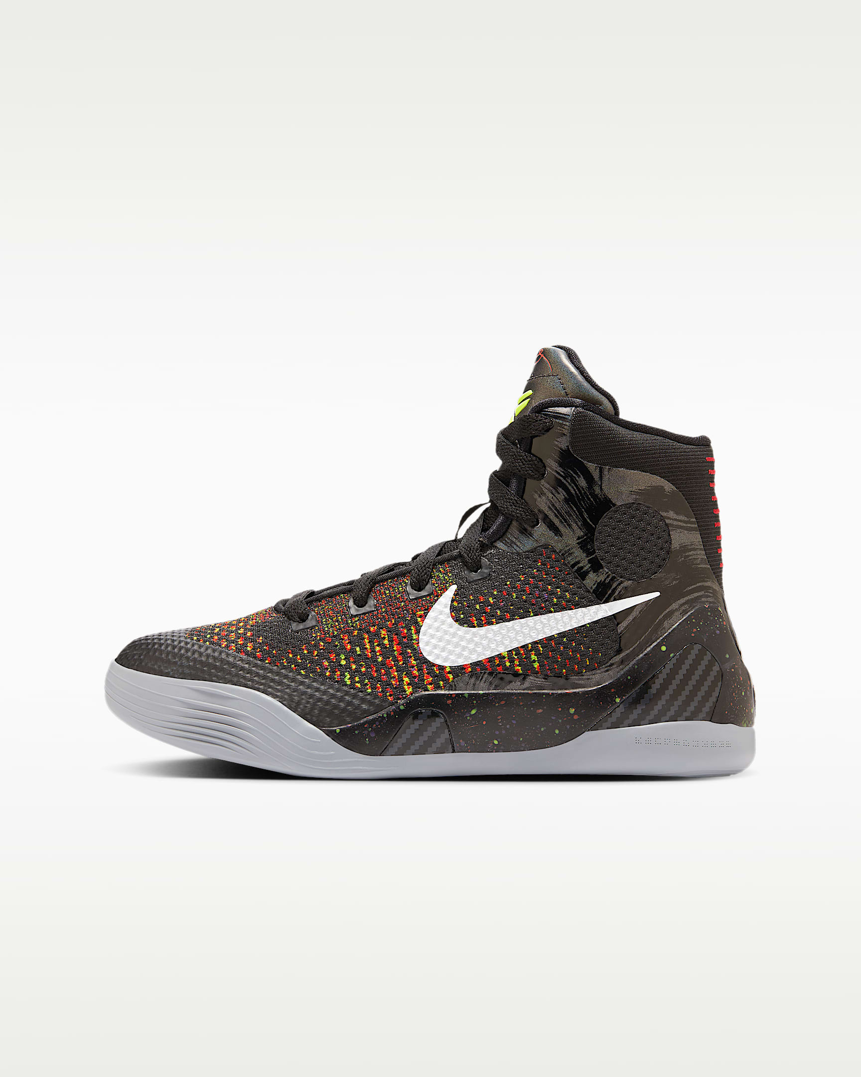Kobe IX Elite 科比大童篮球鞋 - 黑/亮深红/荧光黄/金属银