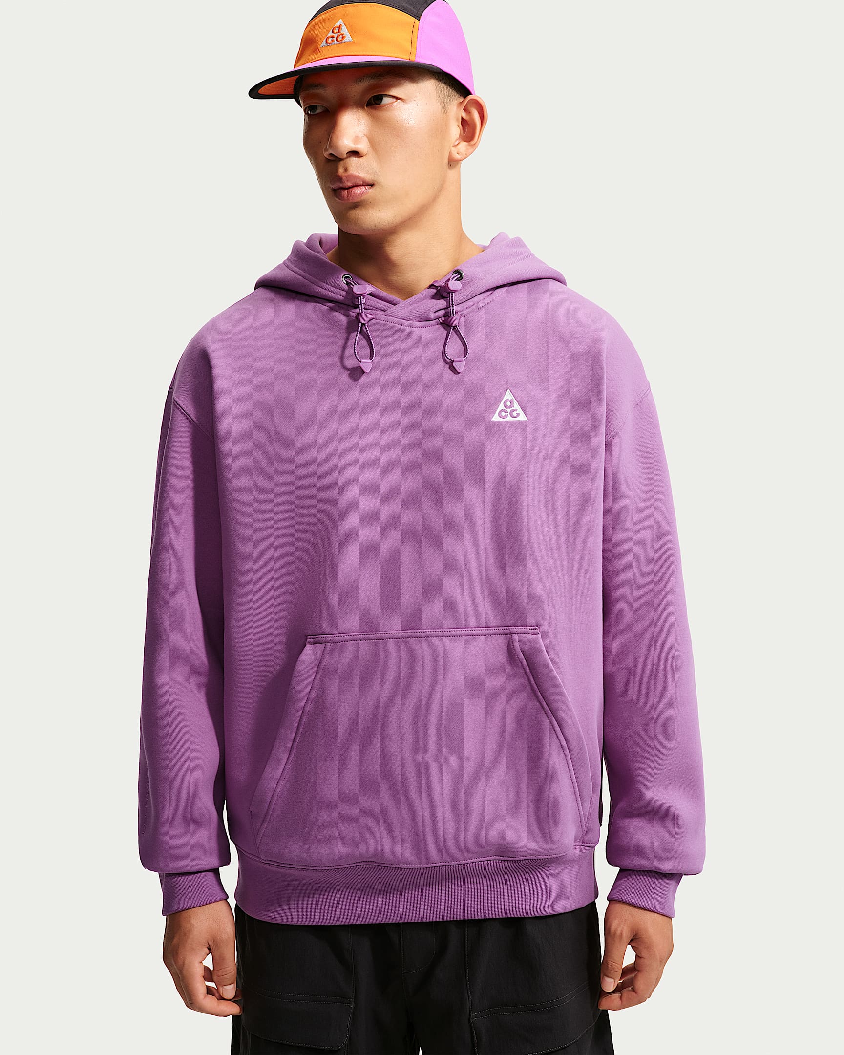 Nike ACG Therma-FIT 加绒套头连帽衫 - 君王紫/山峰白