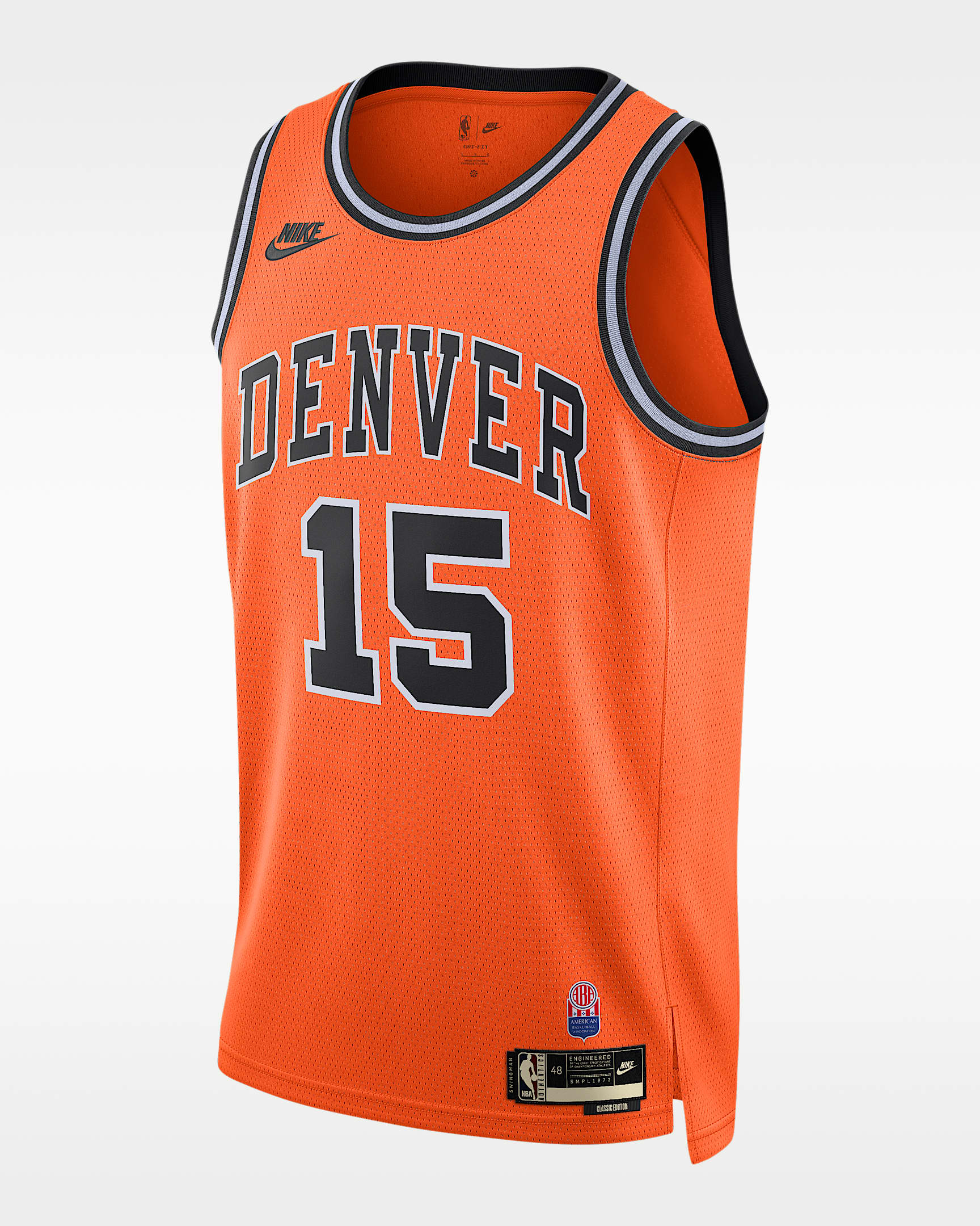 丹佛掘金队 Hardwood Classics Nike Dri-FIT NBA Swingman Jersey 男子速干球衣 - 鲜橙色