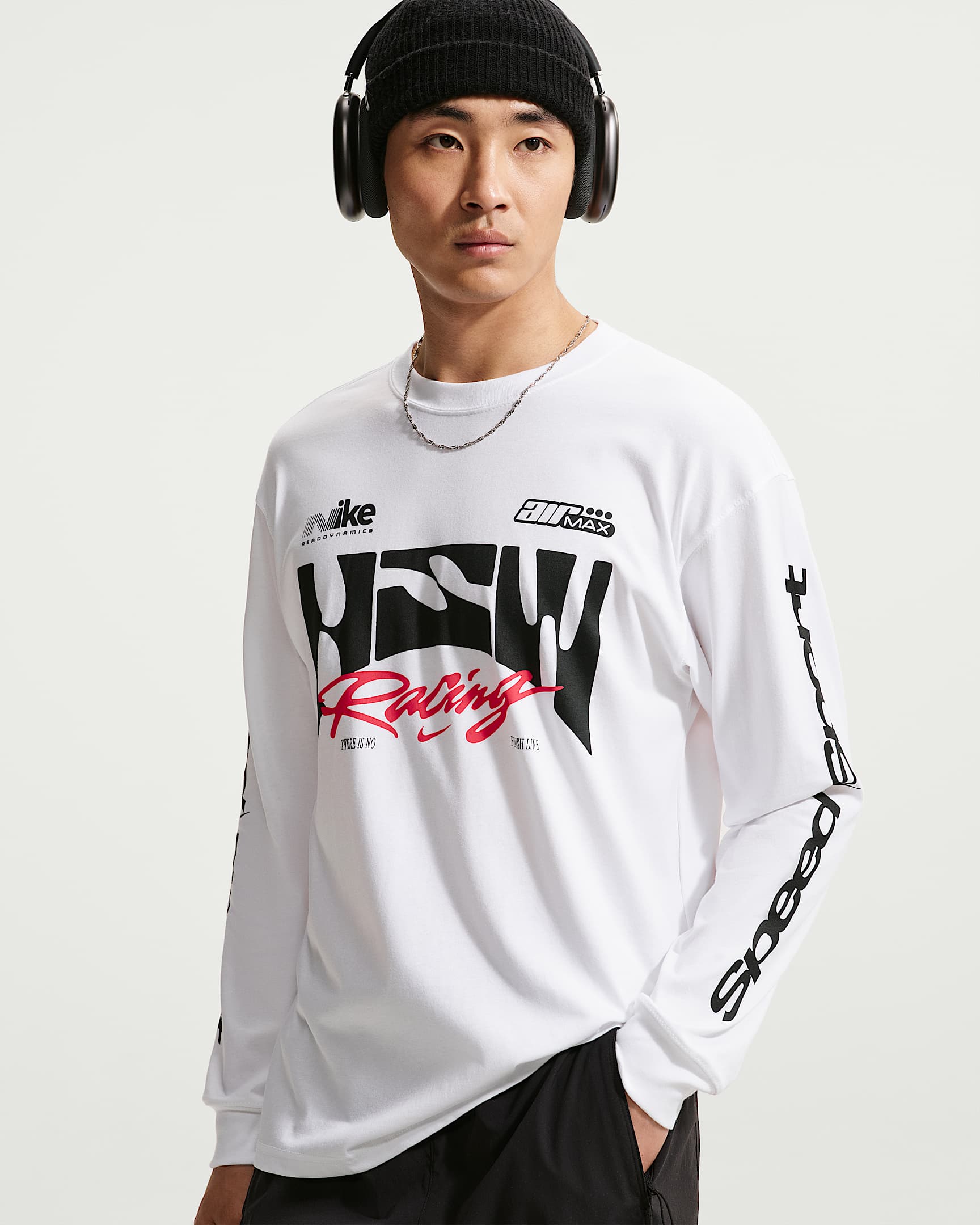 Nike Sportswear 男子长袖T恤 - 白色