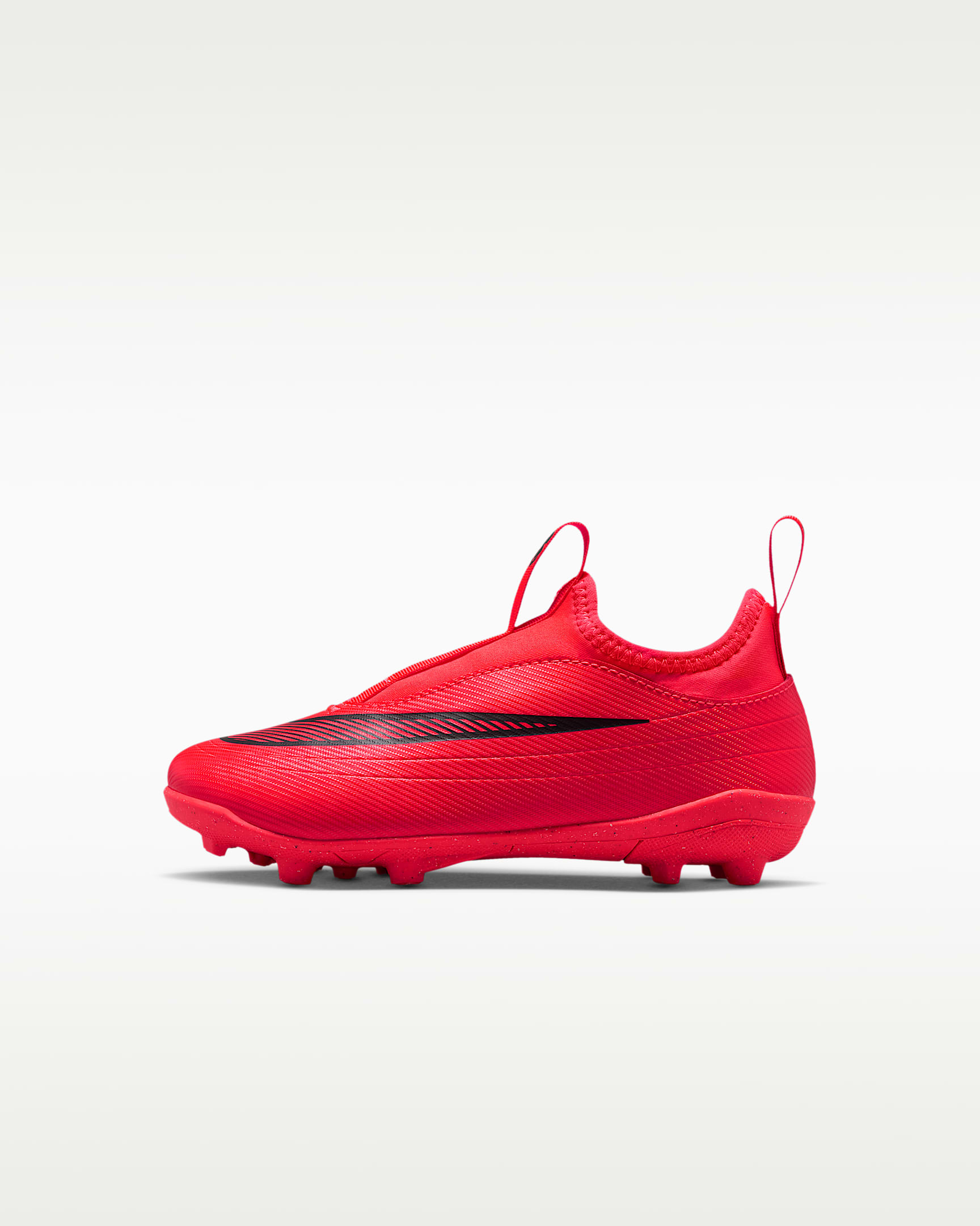 Nike Jr. Mercurial Vapor 17 Club 耐克刺客系列幼童 MG 多种场地低帮足球鞋 - 亮深红/朦胧金