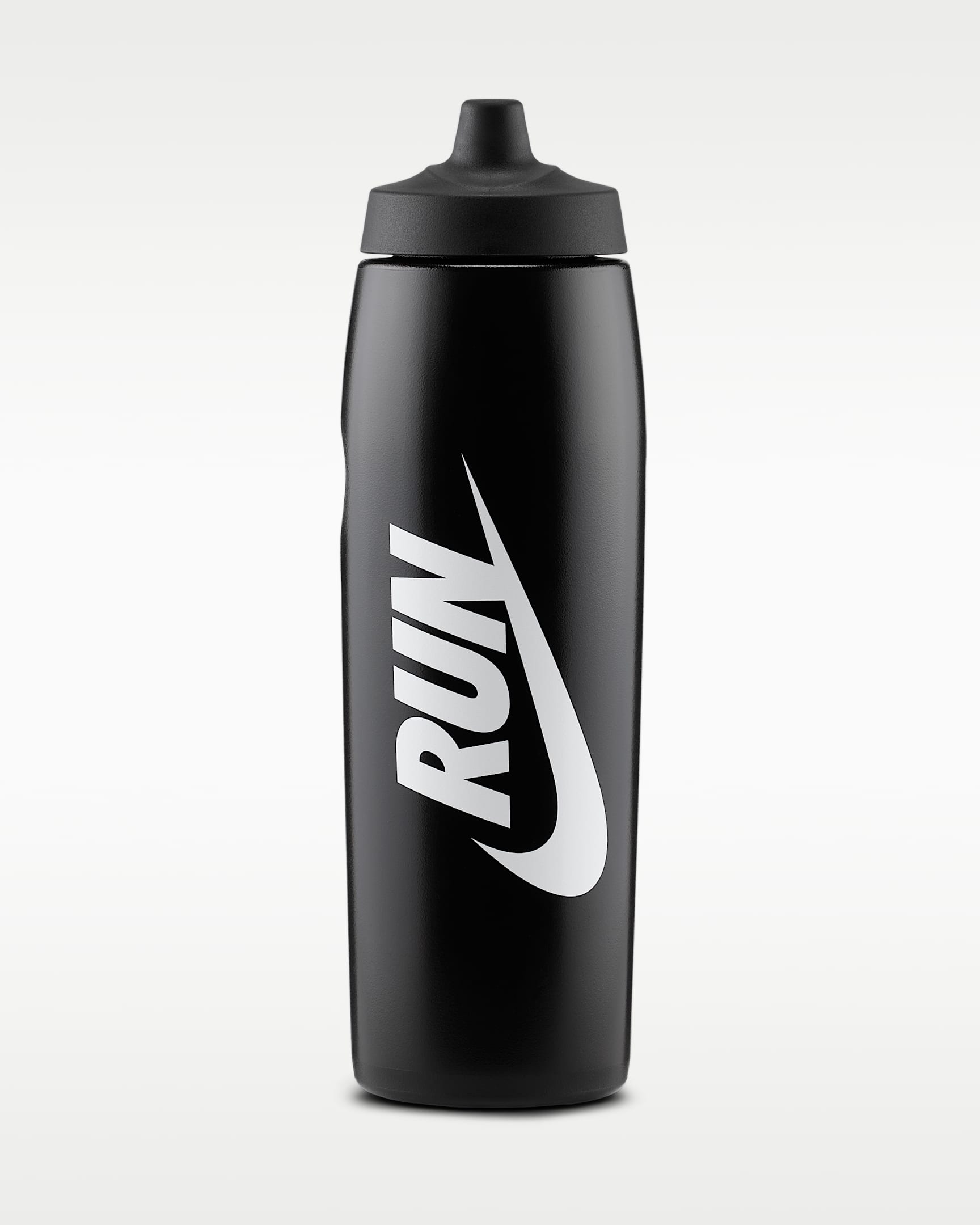Nike Refuel 0.95L 挤压式水壶 - 黑/黑/黑/白色