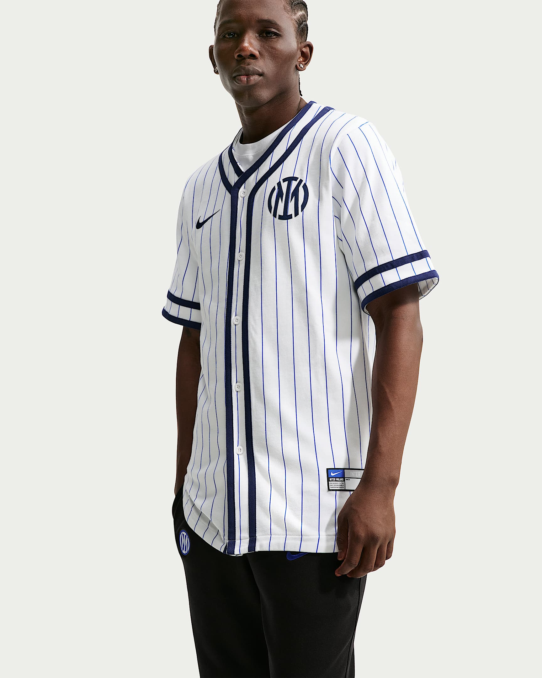 国际米兰足球俱乐部 Away Nike Sportswear 男子短袖球衣 - 白色/空间蓝/空间蓝