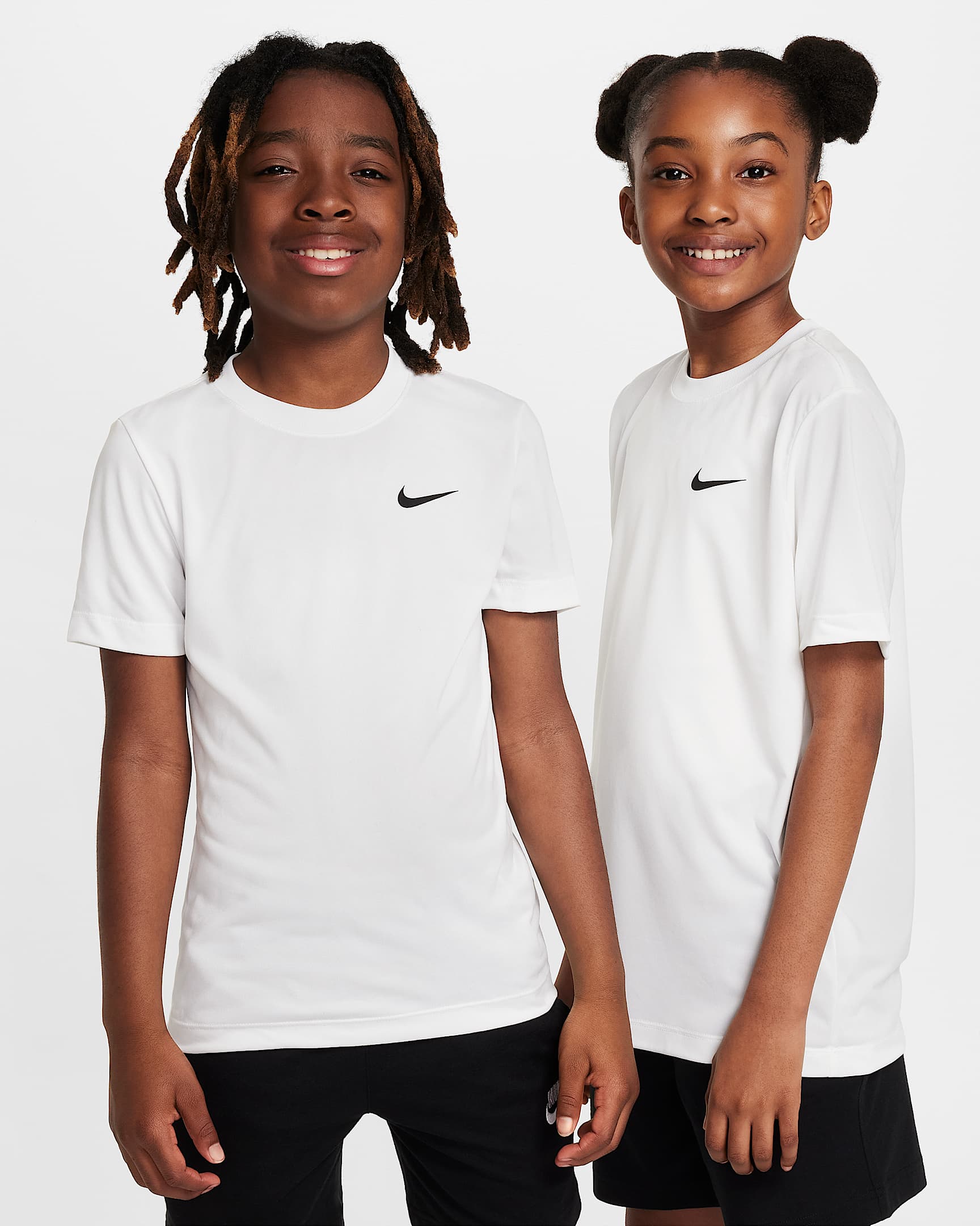 Nike Legend Dri-FIT 大童速干短袖T恤 - 白色