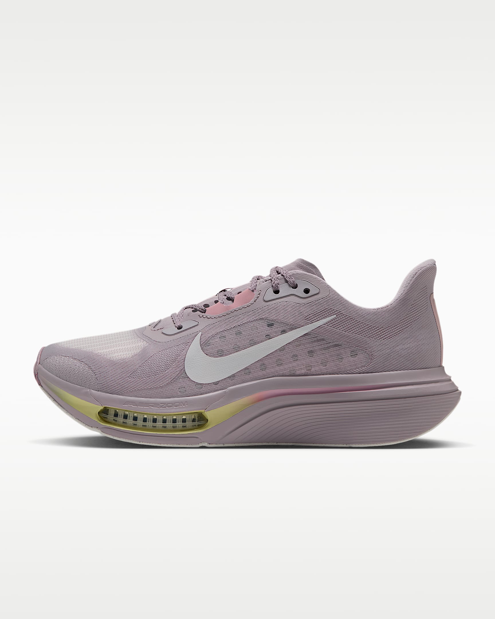 Nike Pegasus Plus 2 耐克超级飞马女子公路跑步鞋 - 银紫/微粒玫瑰红/黄绿/帆白