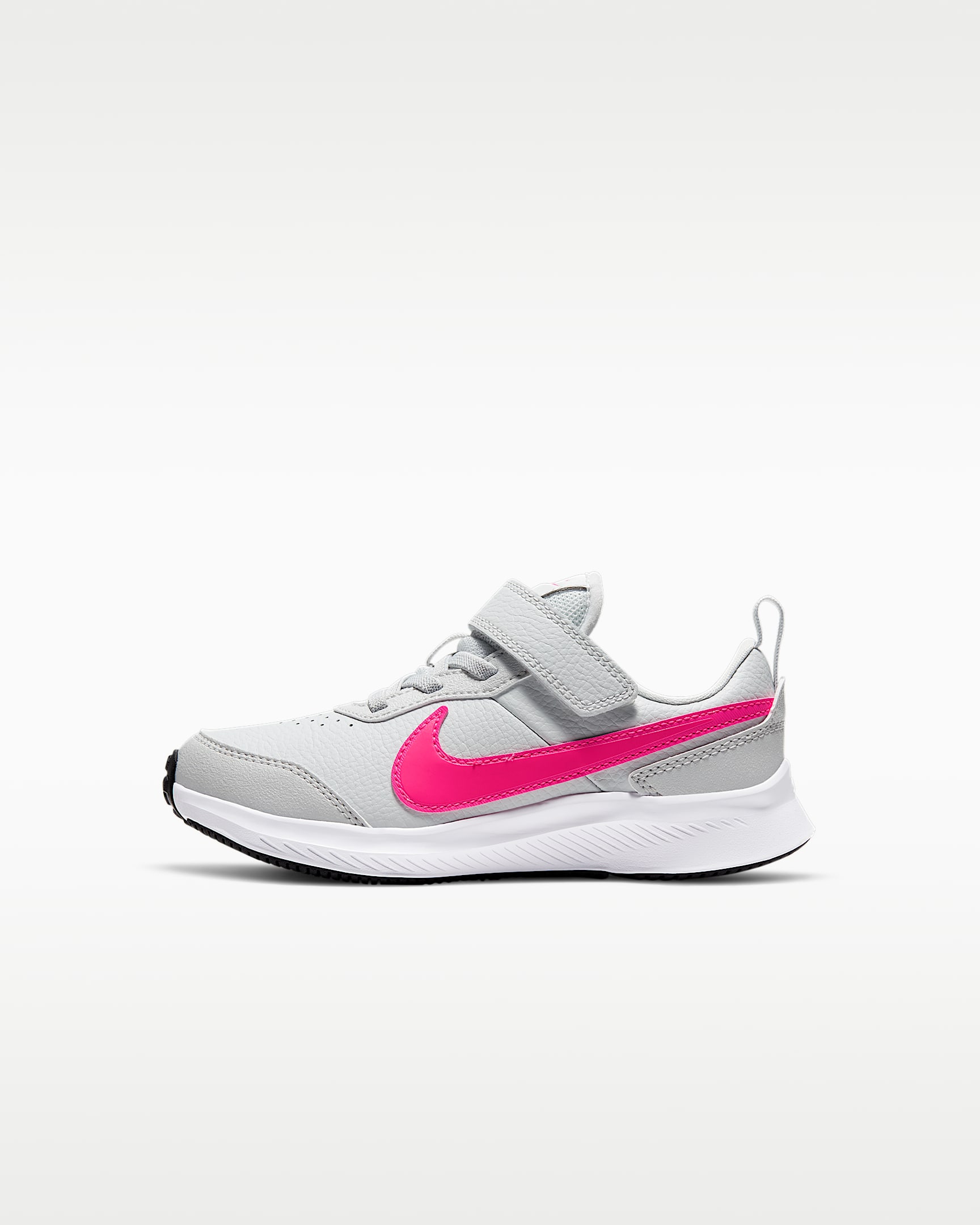 Nike Varsity Leather (PSV) 幼童运动童鞋 - 尘光子色/白色/透明粉