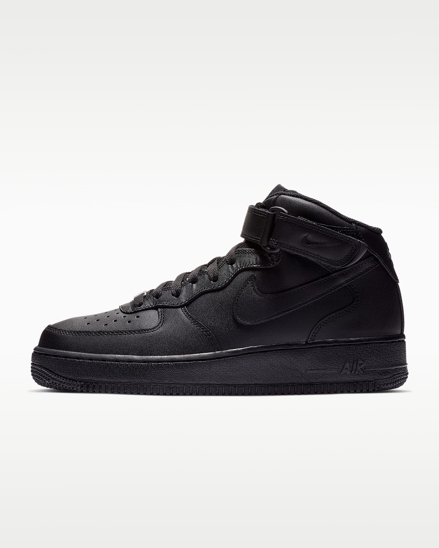 Nike Air Force 1 Mid '07 男子空军一号运动鞋 - 黑/黑
