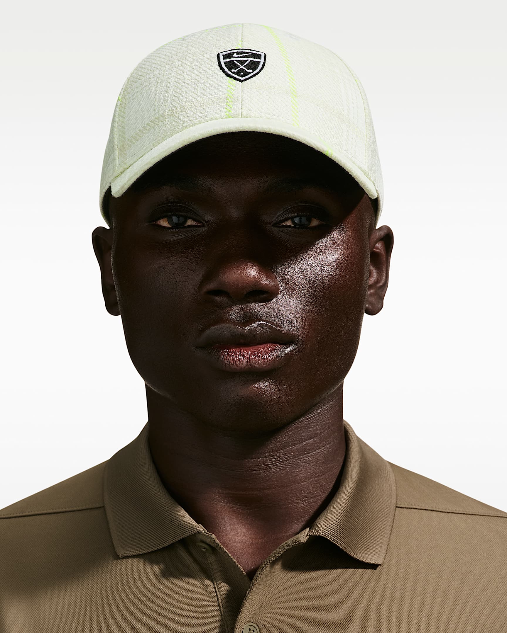 Nike Club 高尔夫格纹运动帽 - 帆白/煤黑/黑