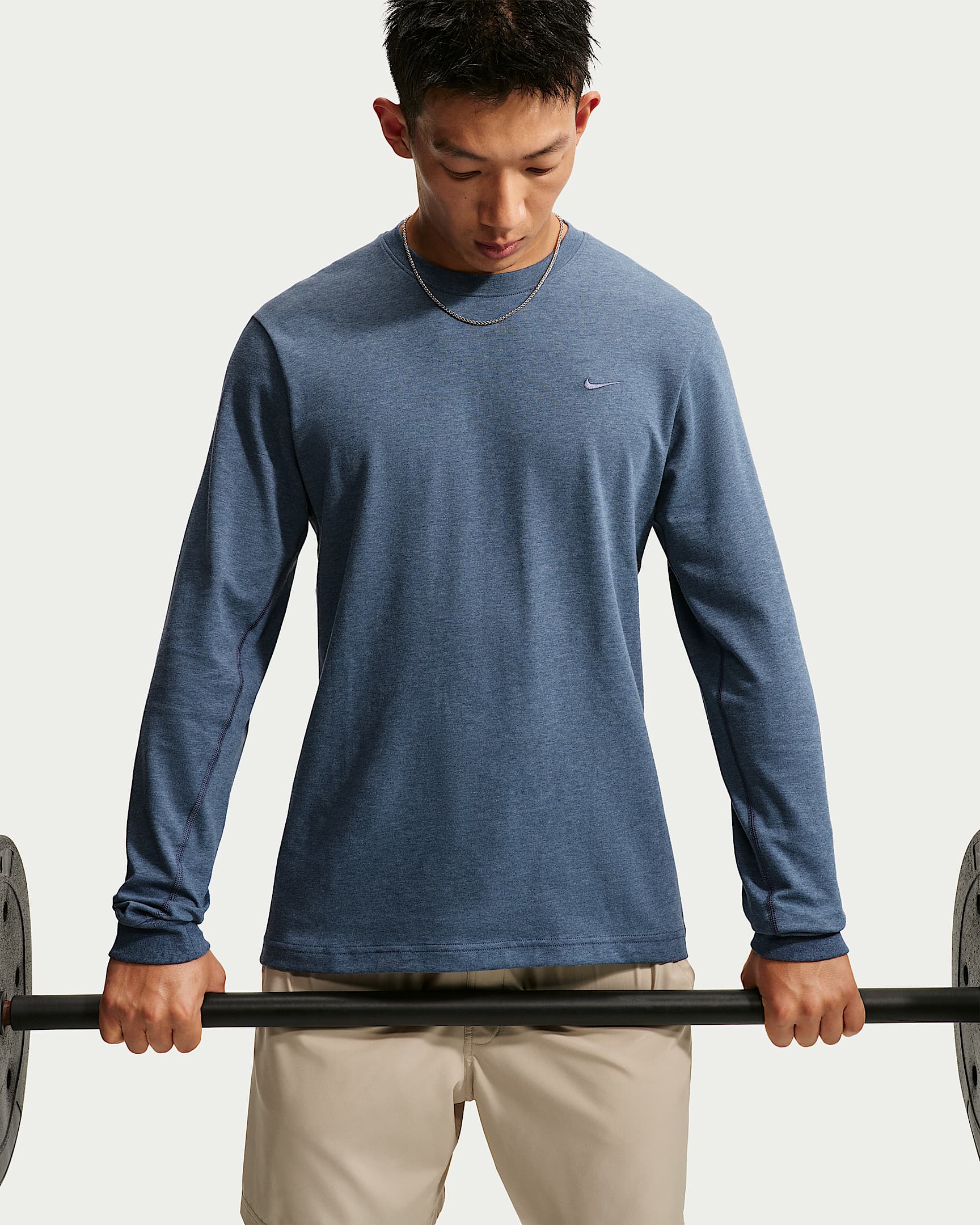 Nike Primary Dri-FIT 男子速干长袖百搭上衣 - 新石板蓝/调色/新石板蓝