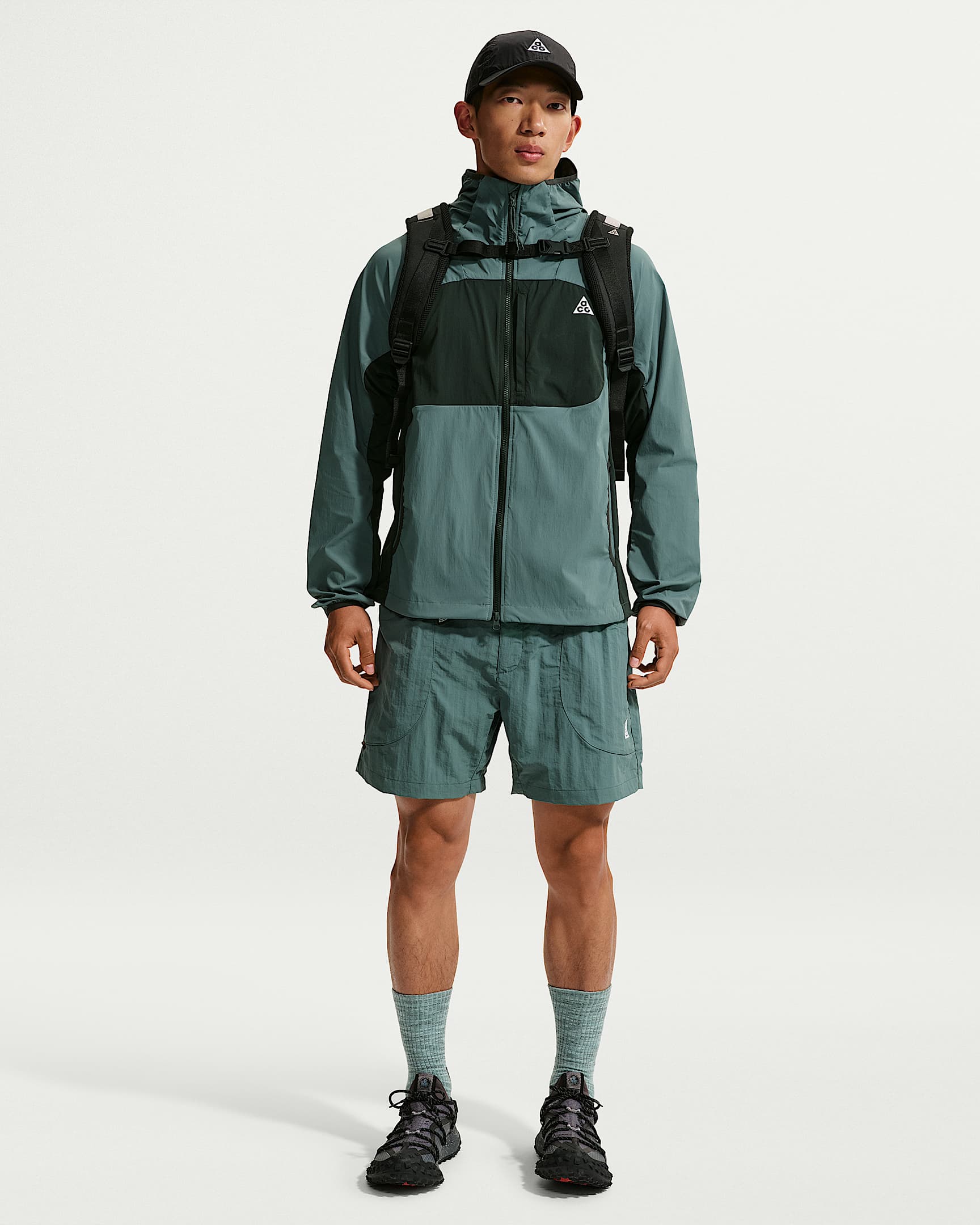 Nike ACG "Dolomiti" 男子拒水短裤 - 矿物岩板蓝/黑云衫绿/黑/山峰白