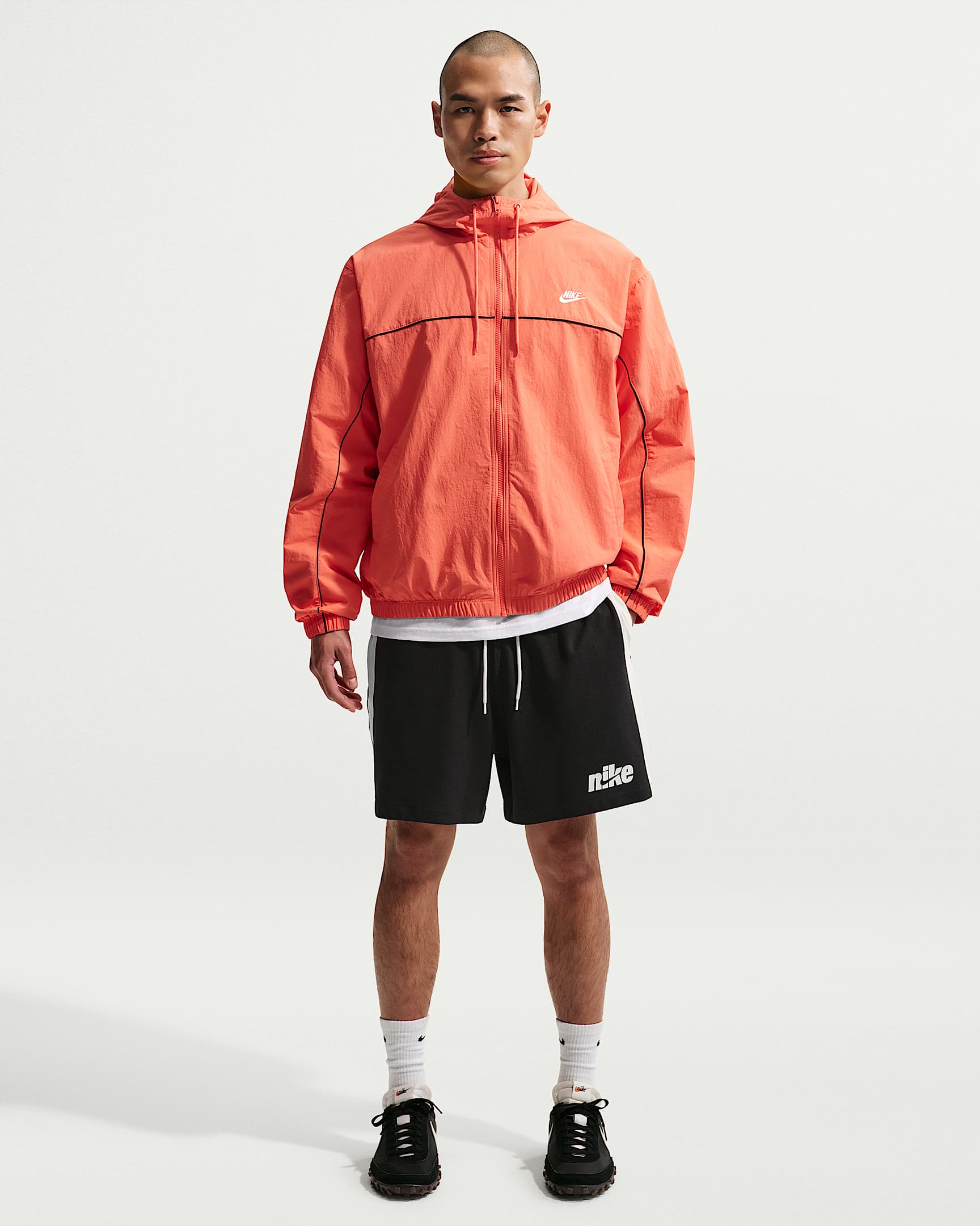 Nike Sportswear Club 男子针织短裤 - 黑/帆白/帆白/帆白