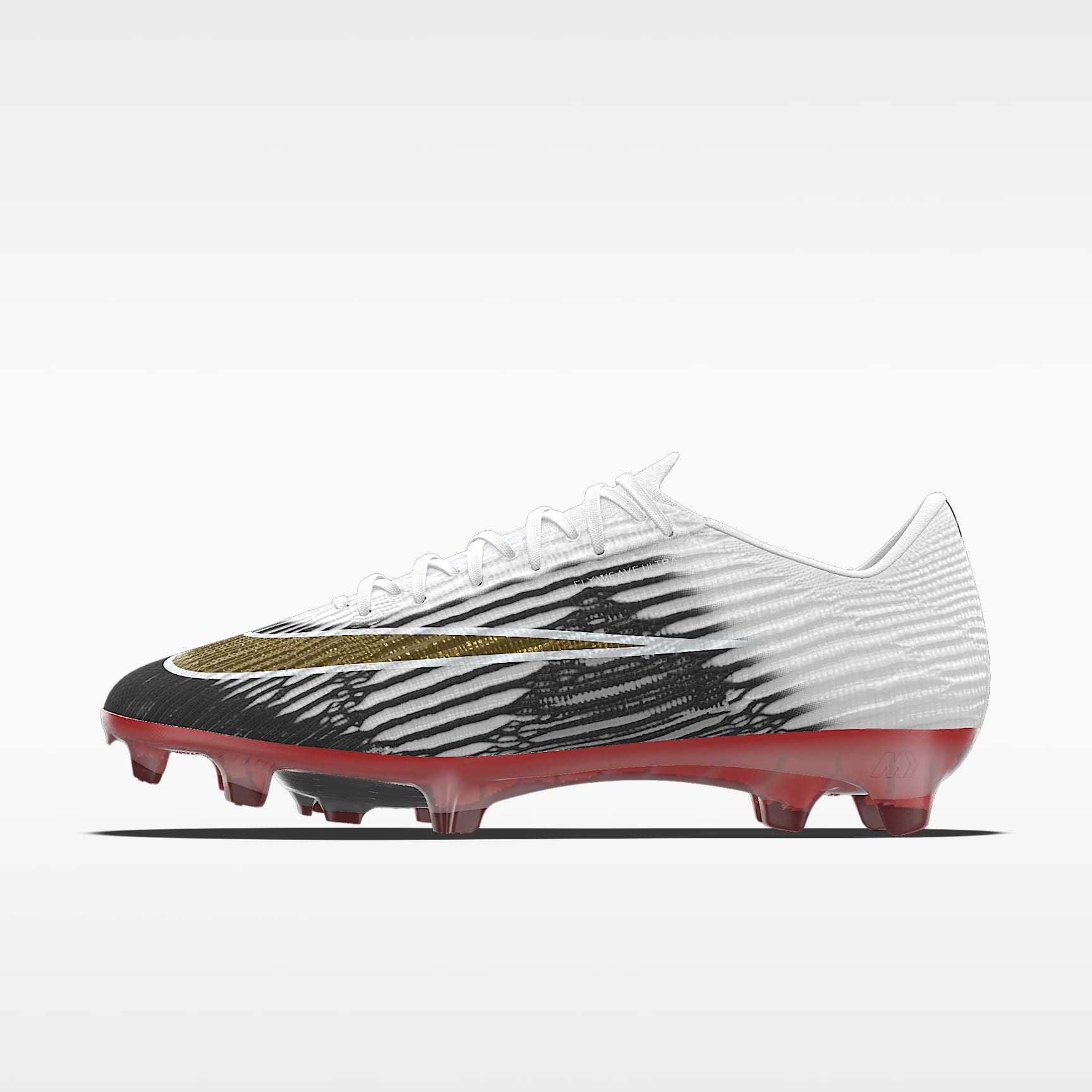 Nike Mercurial Superfly 11 Elite By You 专属定制 FG 天然硬质草地低帮足球鞋 - 白色/白色