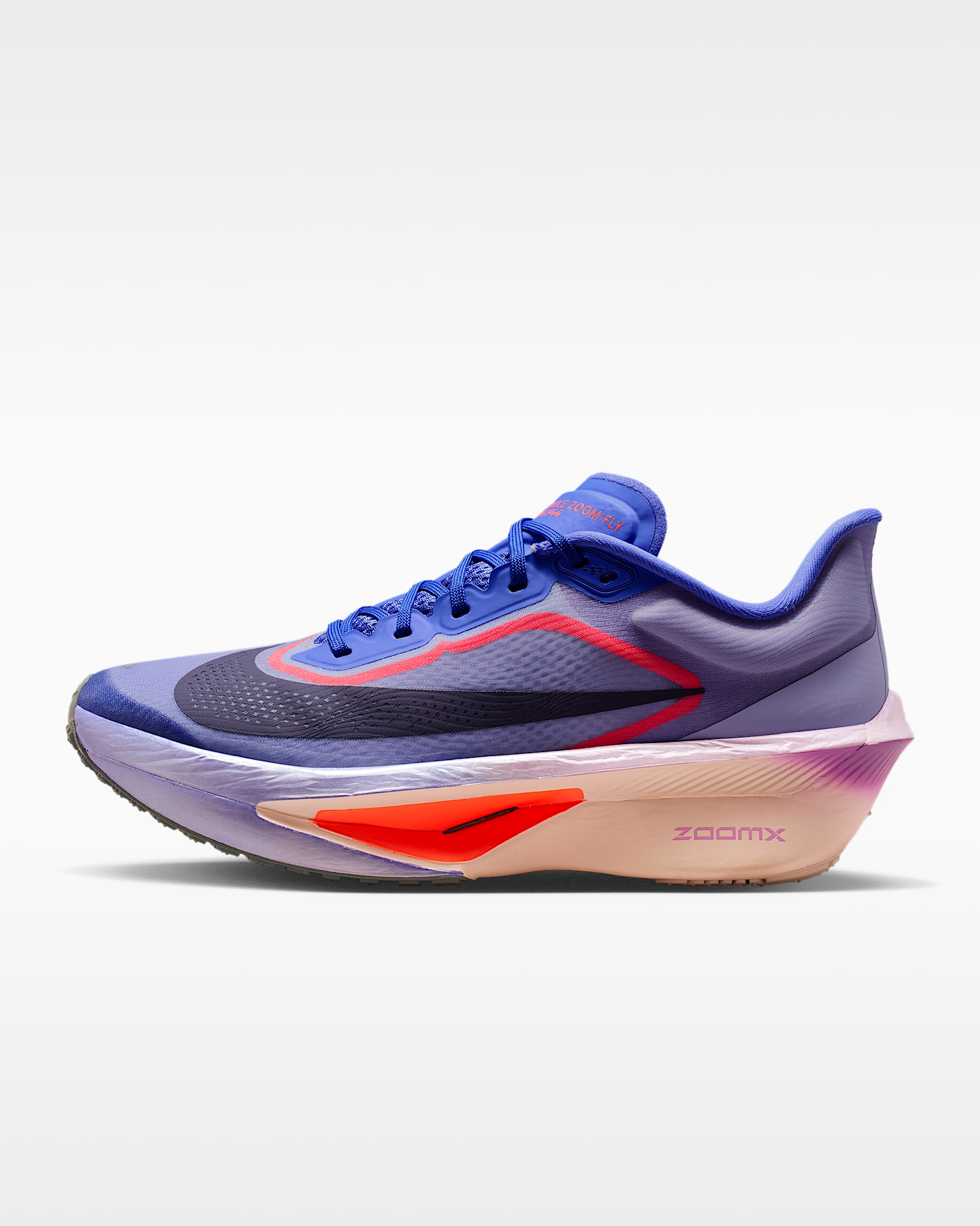 Nike Zoom Fly 6 女子公路竞速跑步鞋 - 薄雾紫/火山岩红/亮紫罗兰/王朝紫
