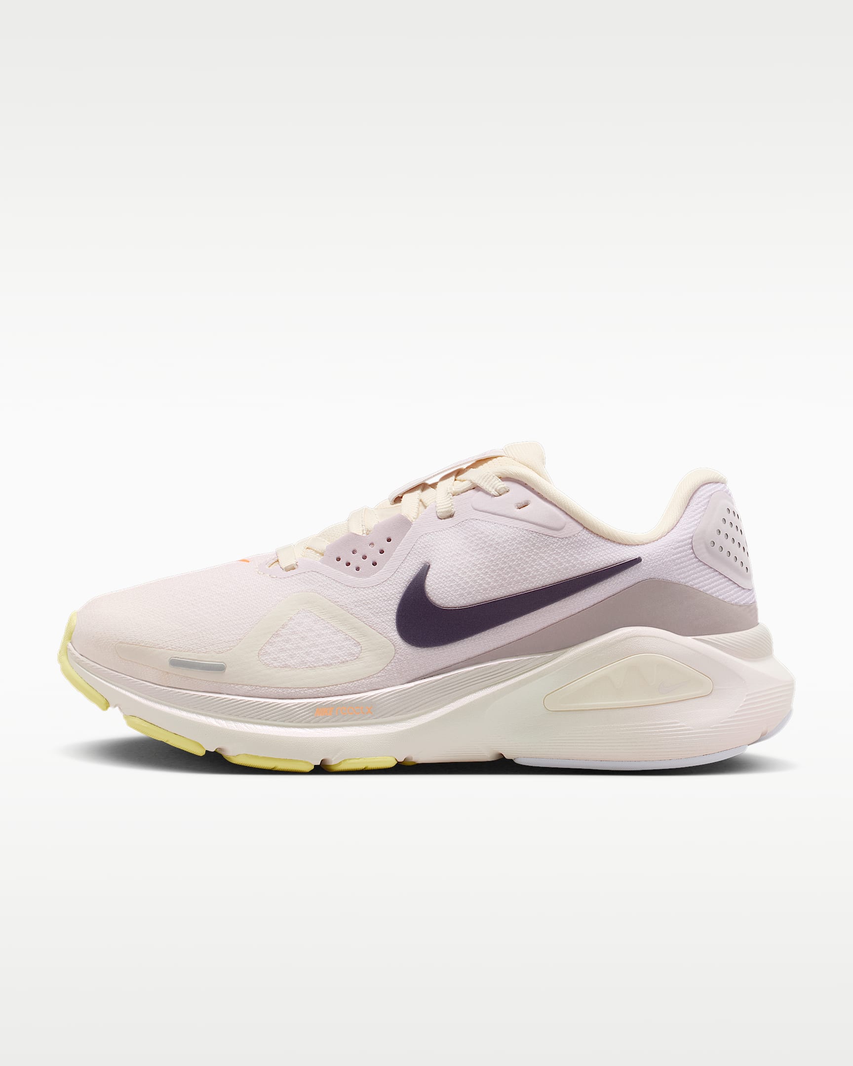 Nike Structure 26 SE 耐克稳程女子公路跑步鞋 - 粉白/浅紫丁香色/黄绿/王朝紫