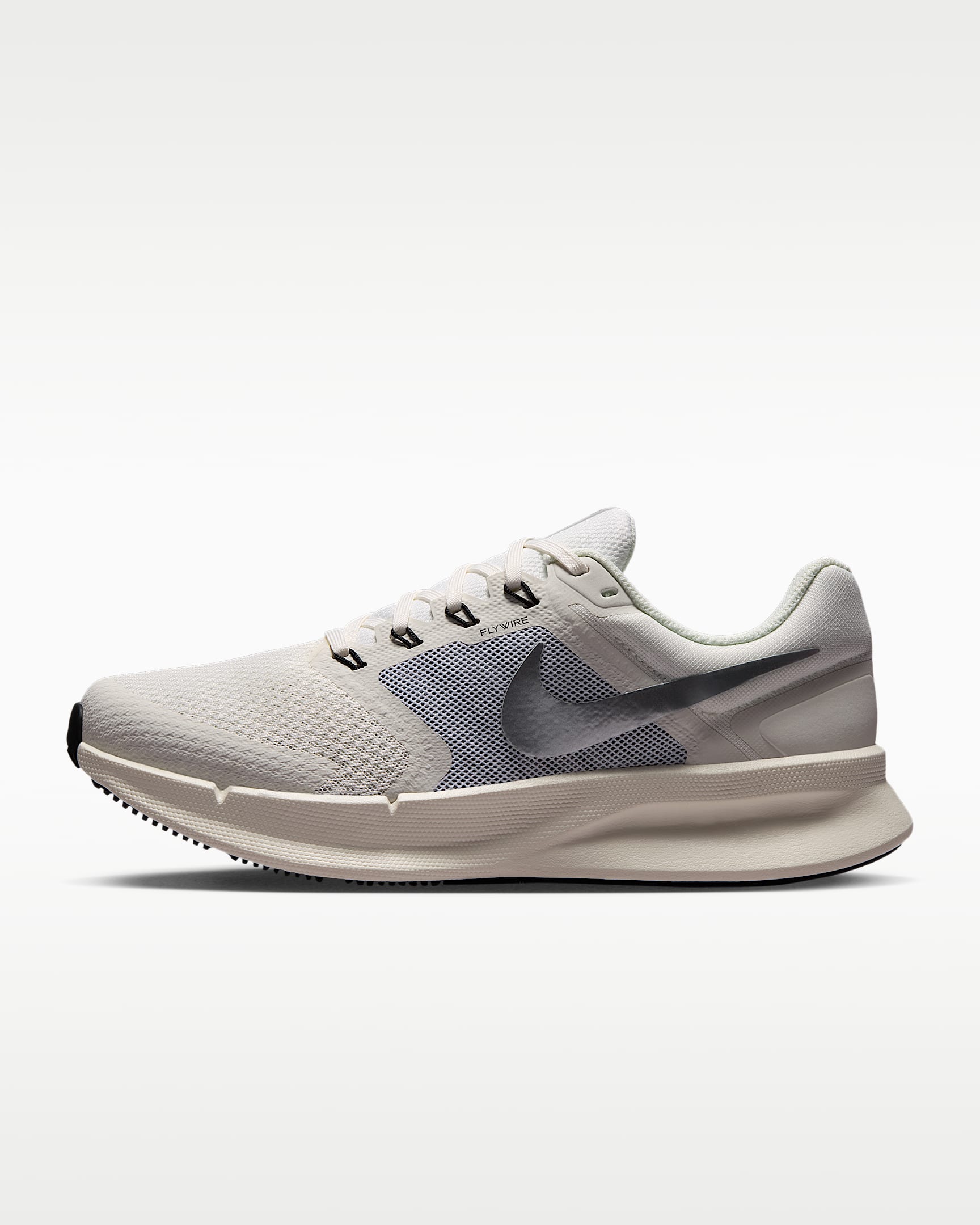 Nike Run Swift 3 女子公路跑步鞋 - 帆白/白色/黑/金属银