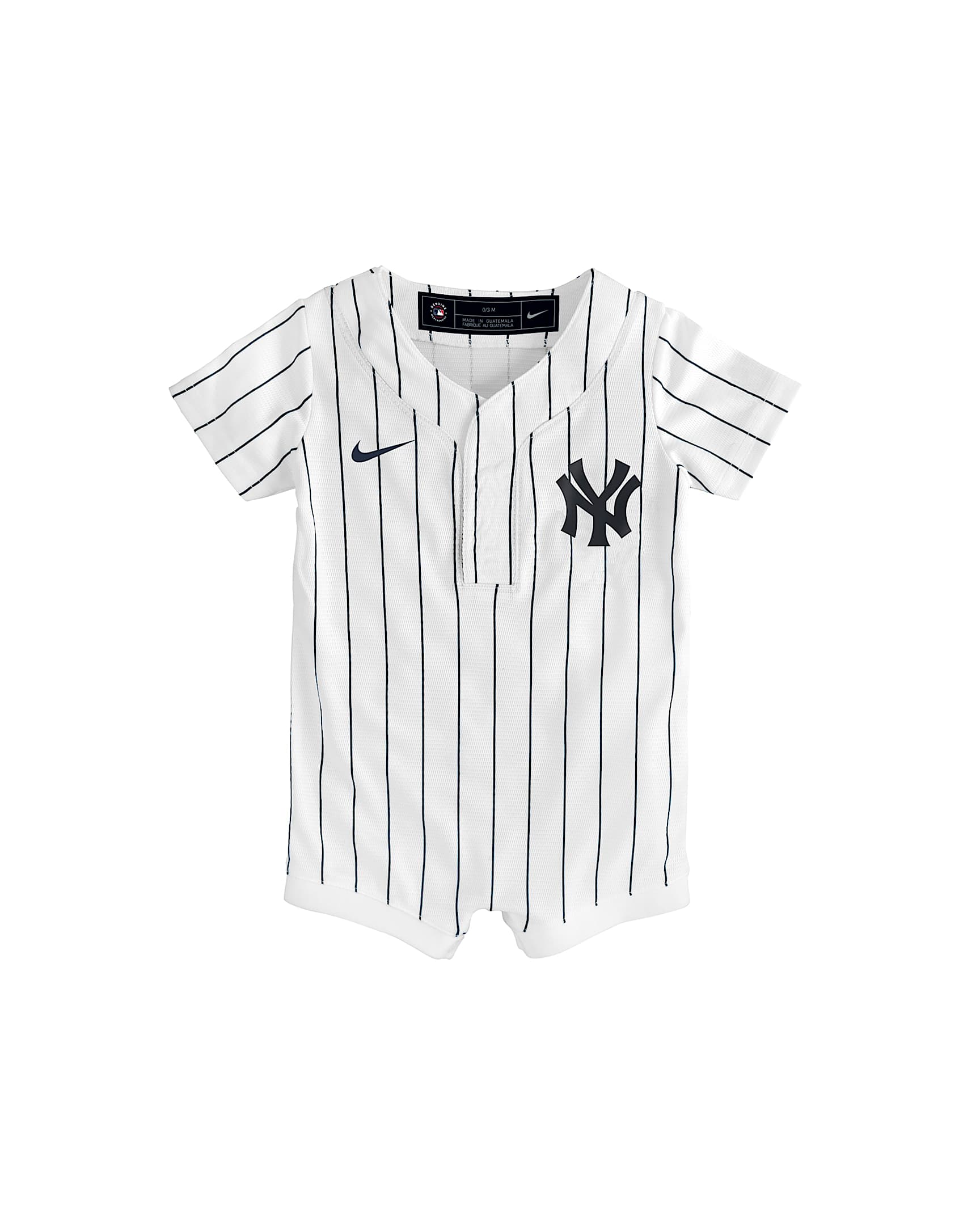 纽约洋基队主场 Nike MLB 婴童连体衣 - 白色